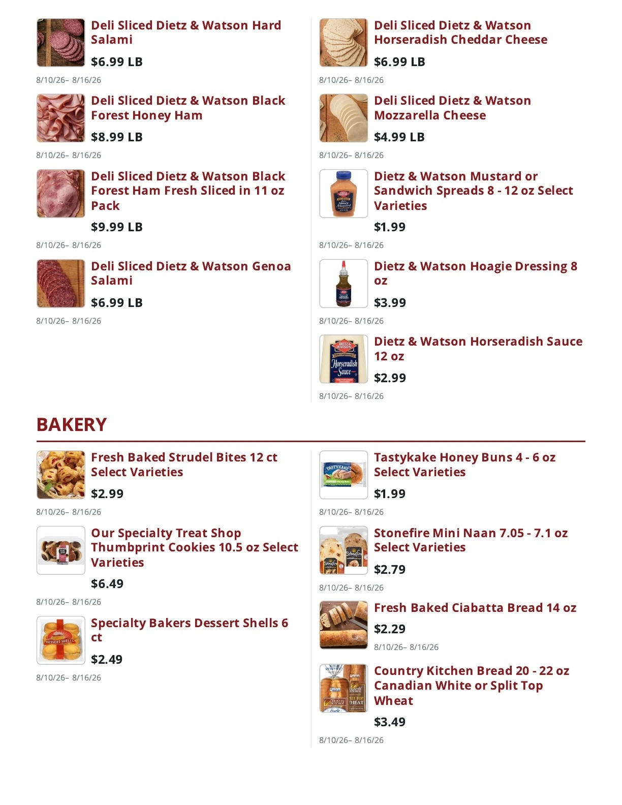 Main Street Market flyer page 5