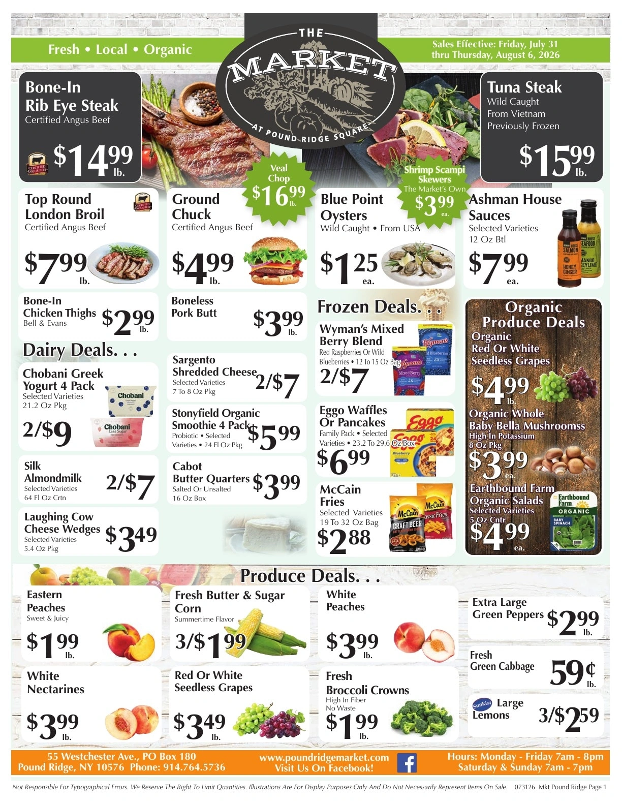 The Market at Pound Ridge Square flyer page 1