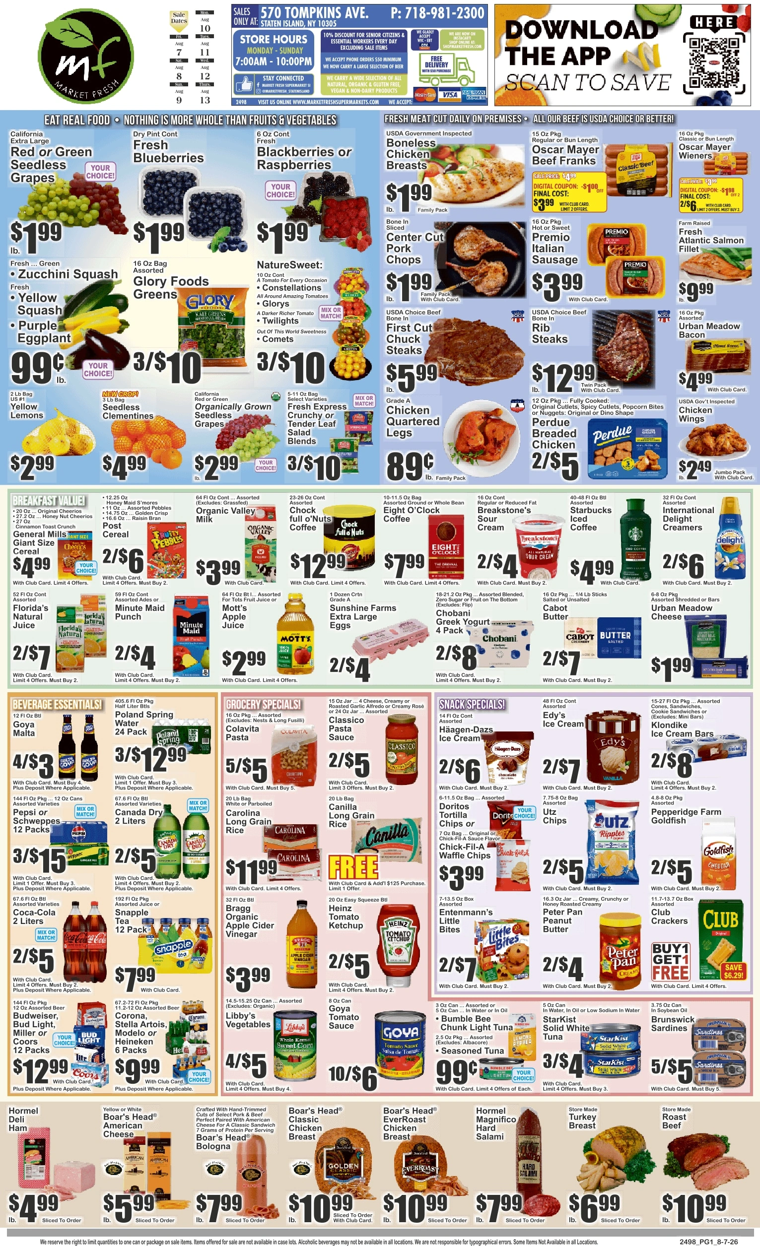 Market Fresh Supermarket flyer page 1