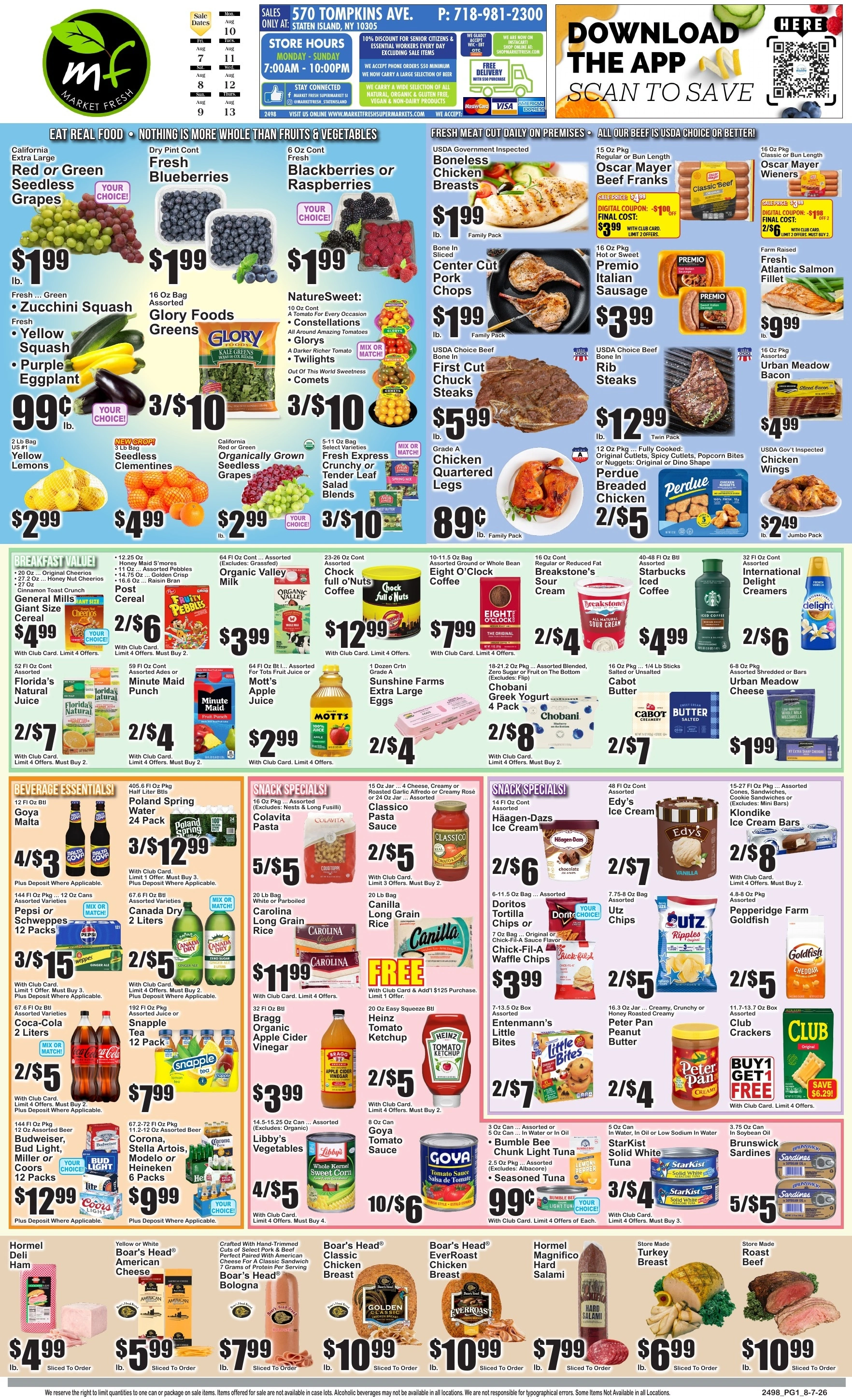 Market Fresh Supermarkets flyer page 1