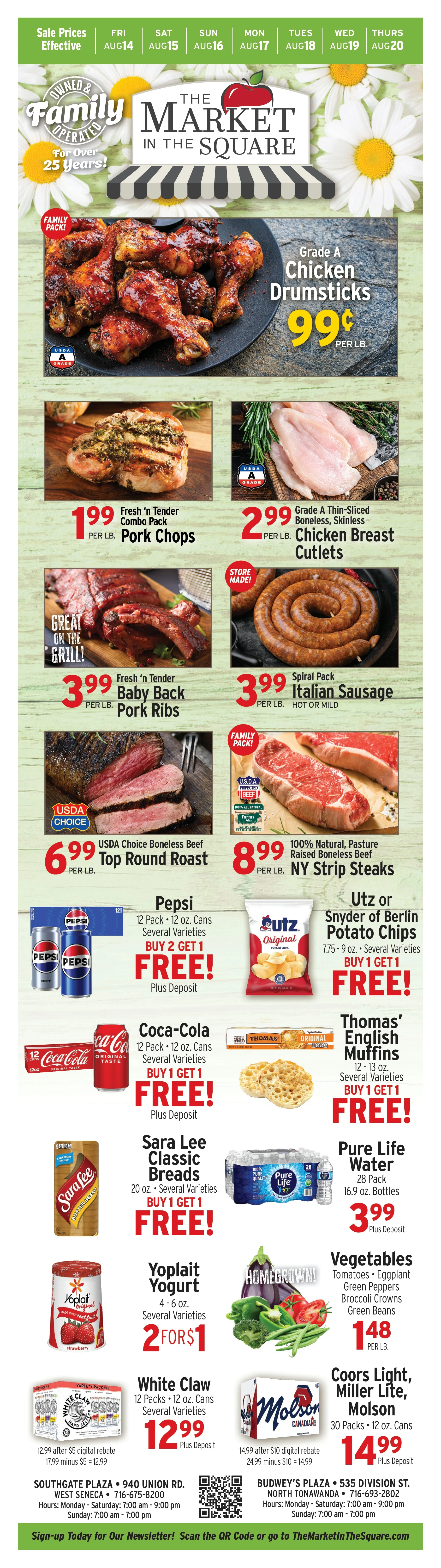 The Market in the Square flyer page 1