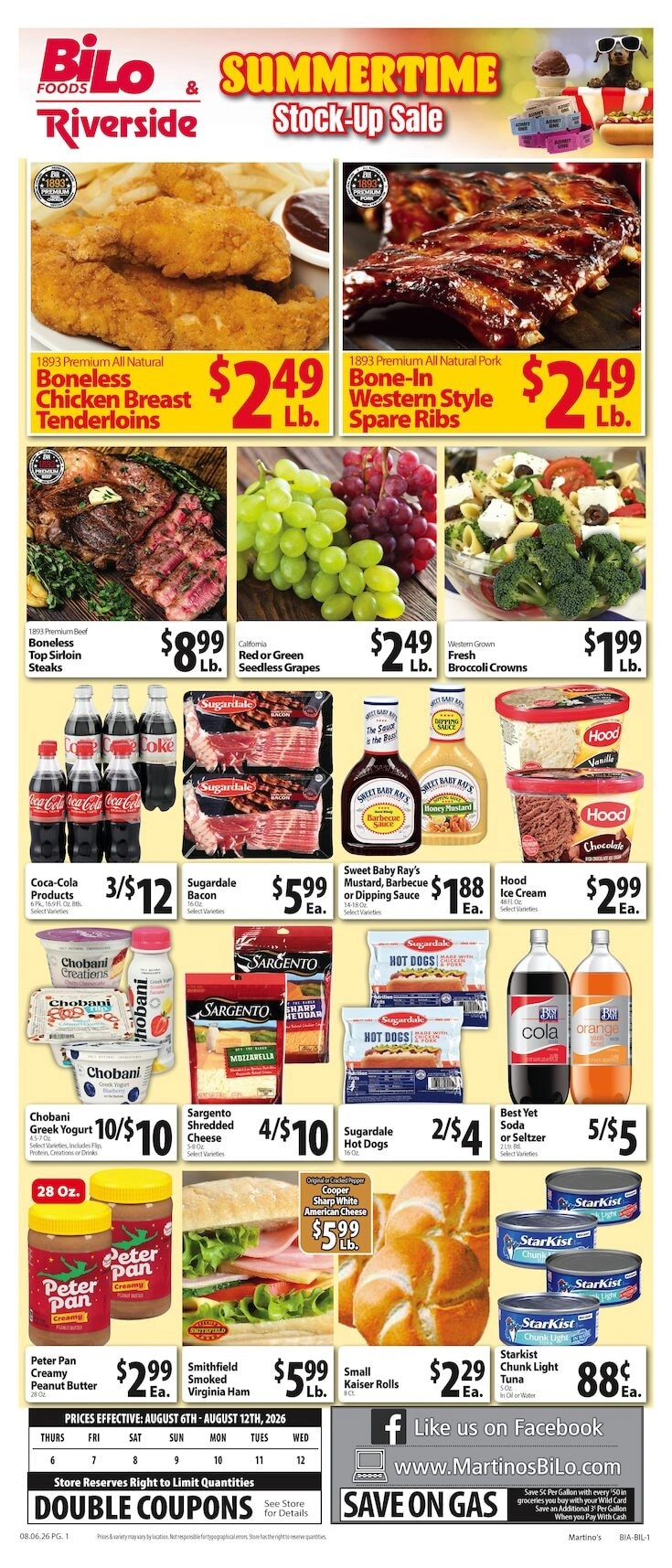 Martino's BI-LO flyer page 1