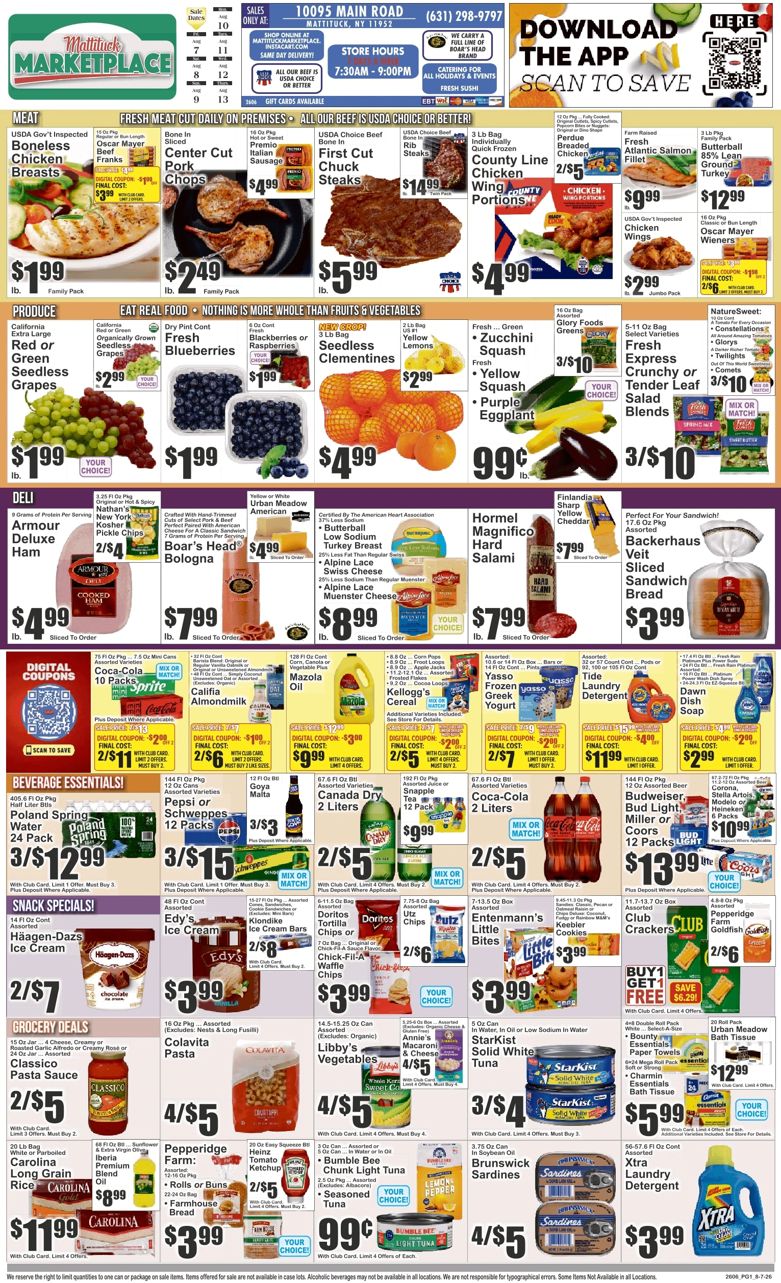 Mattituck Marketplace flyer page 1