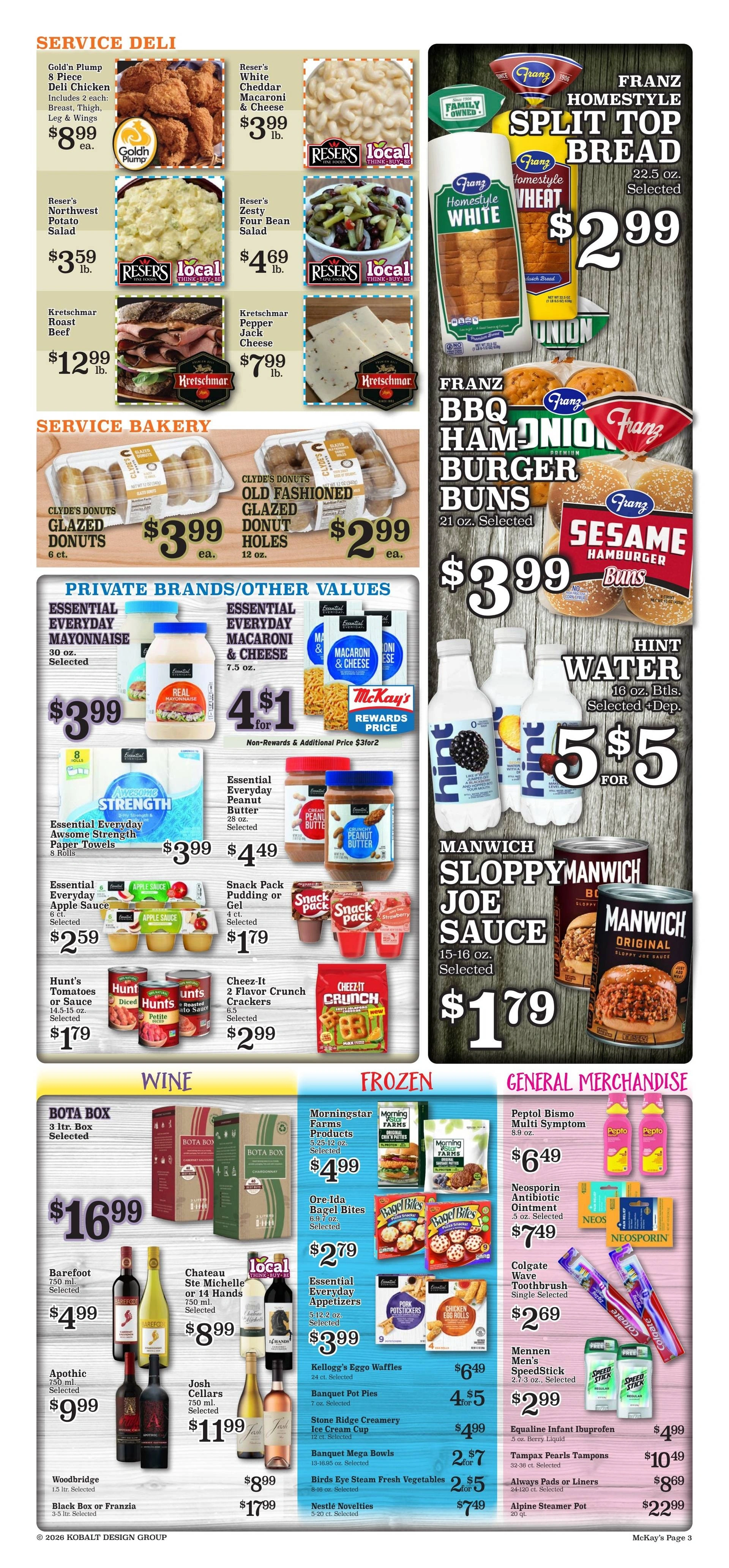 McKay's Market flyer page 3