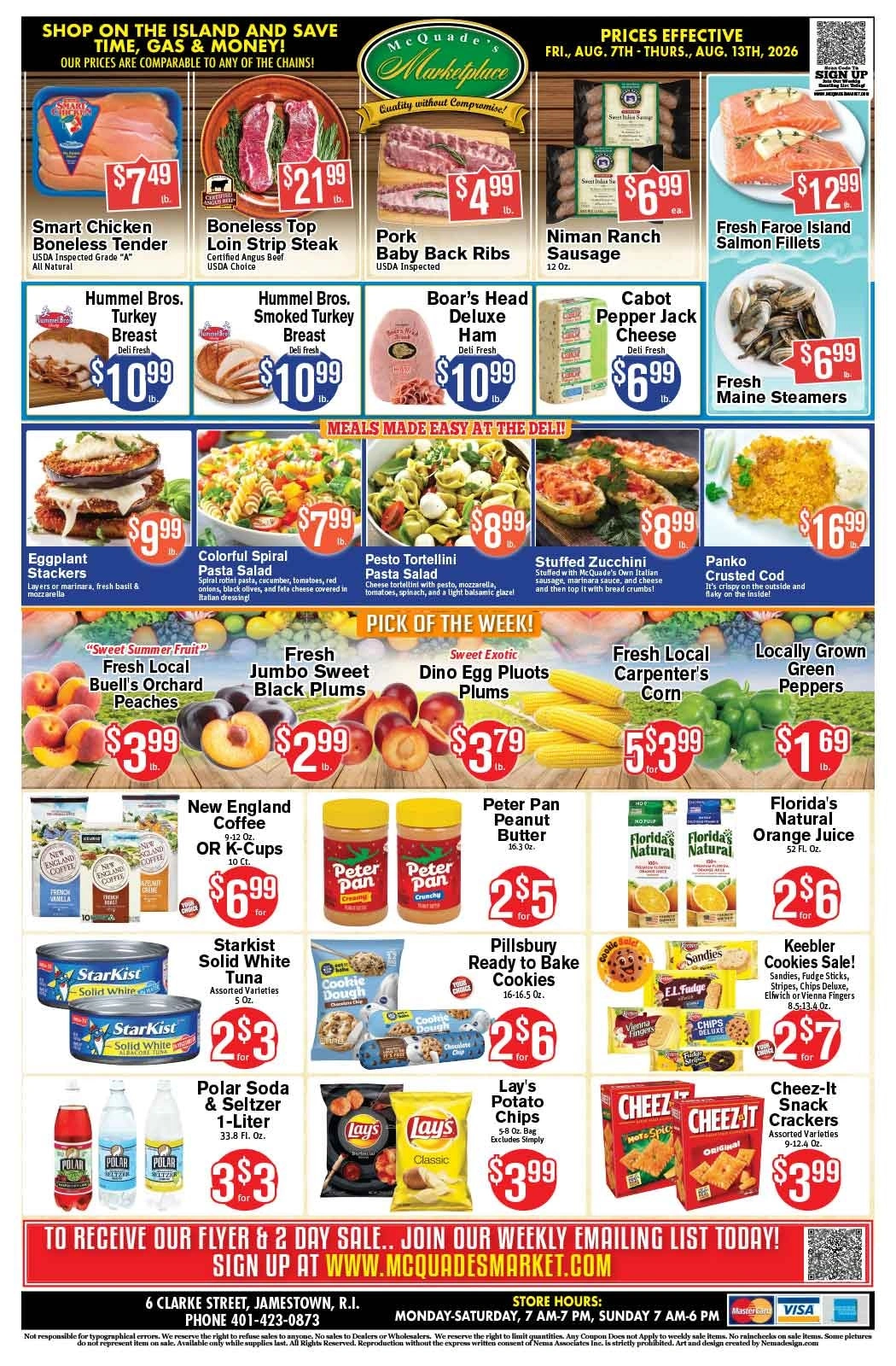 McQuade's Marketplace flyer page 1