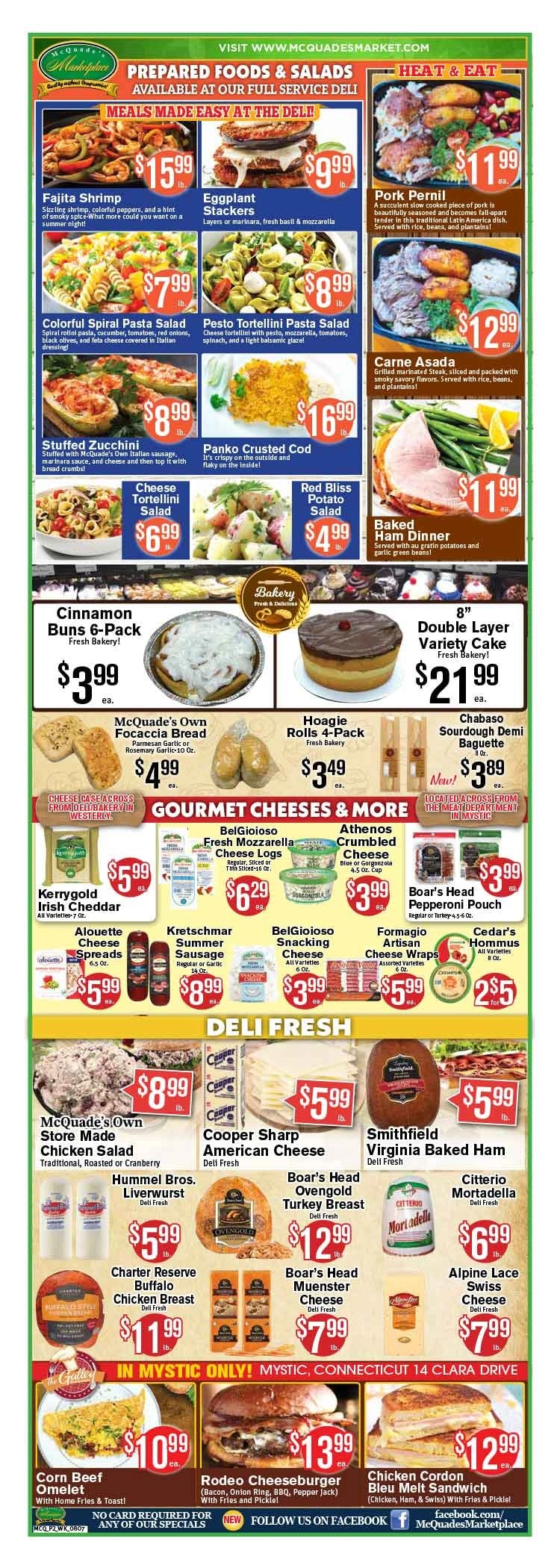 McQuade's Marketplace flyer page 2