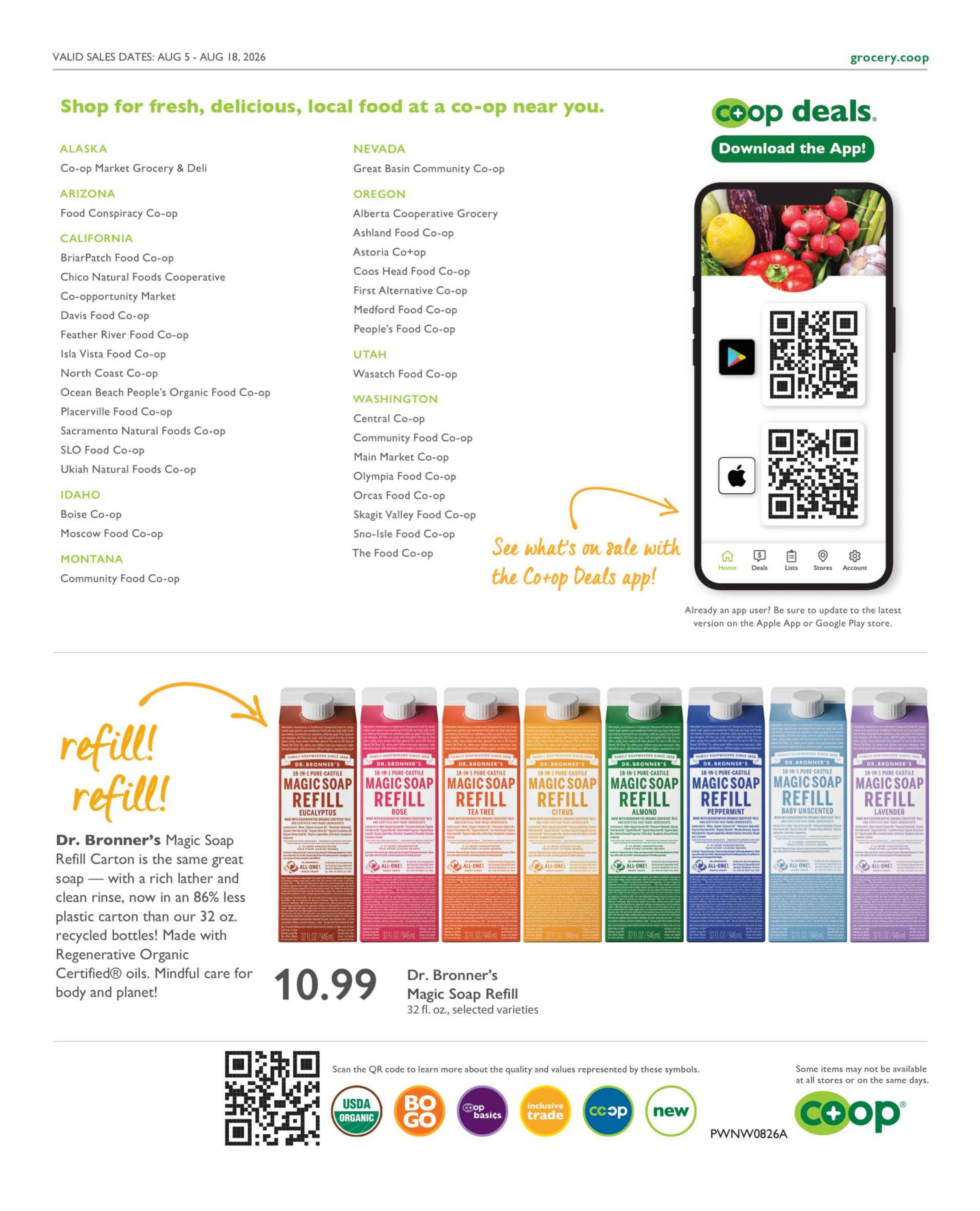 Medford Food Co-op flyer page 16