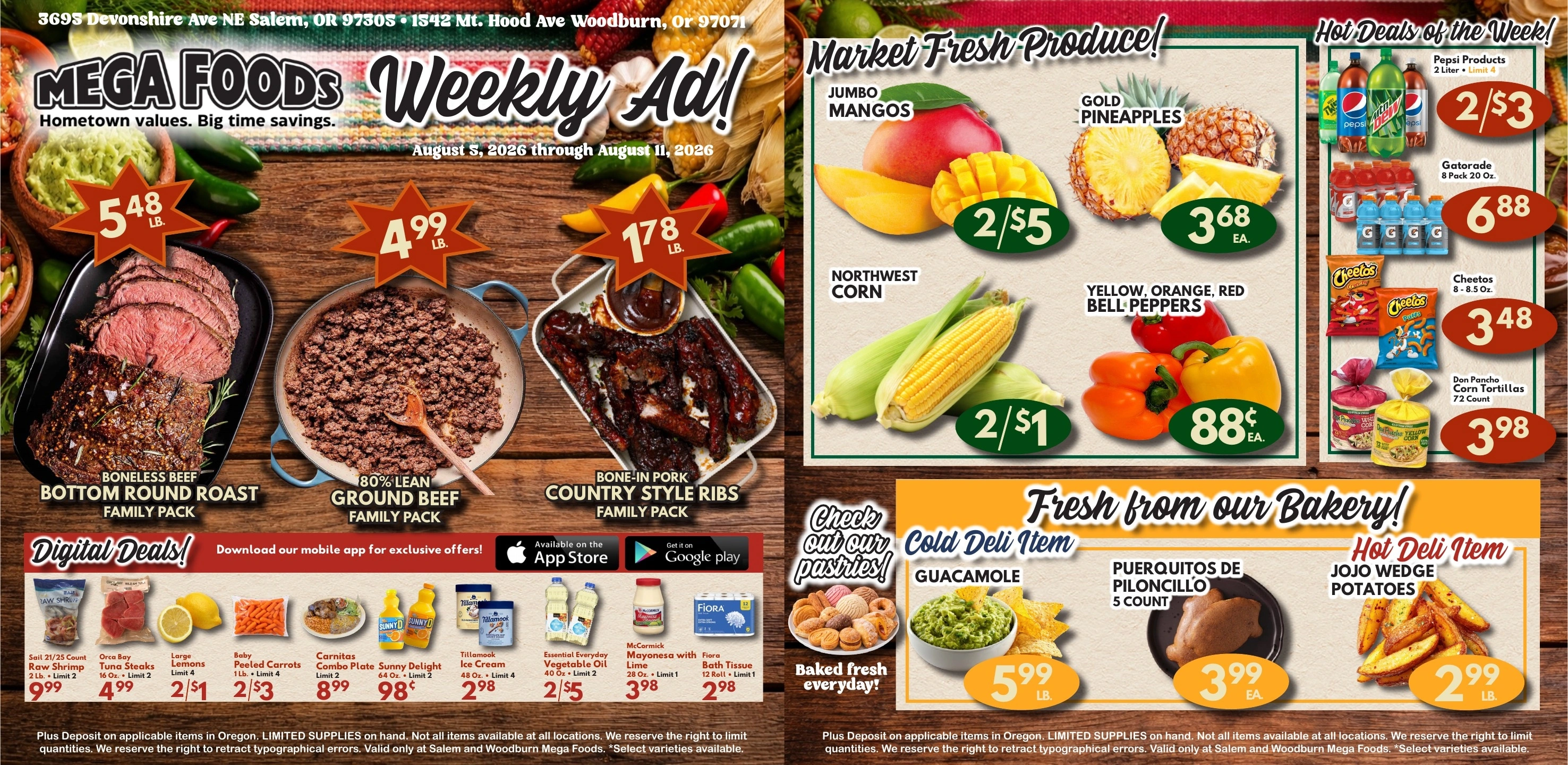 Mega Foods flyer page 1