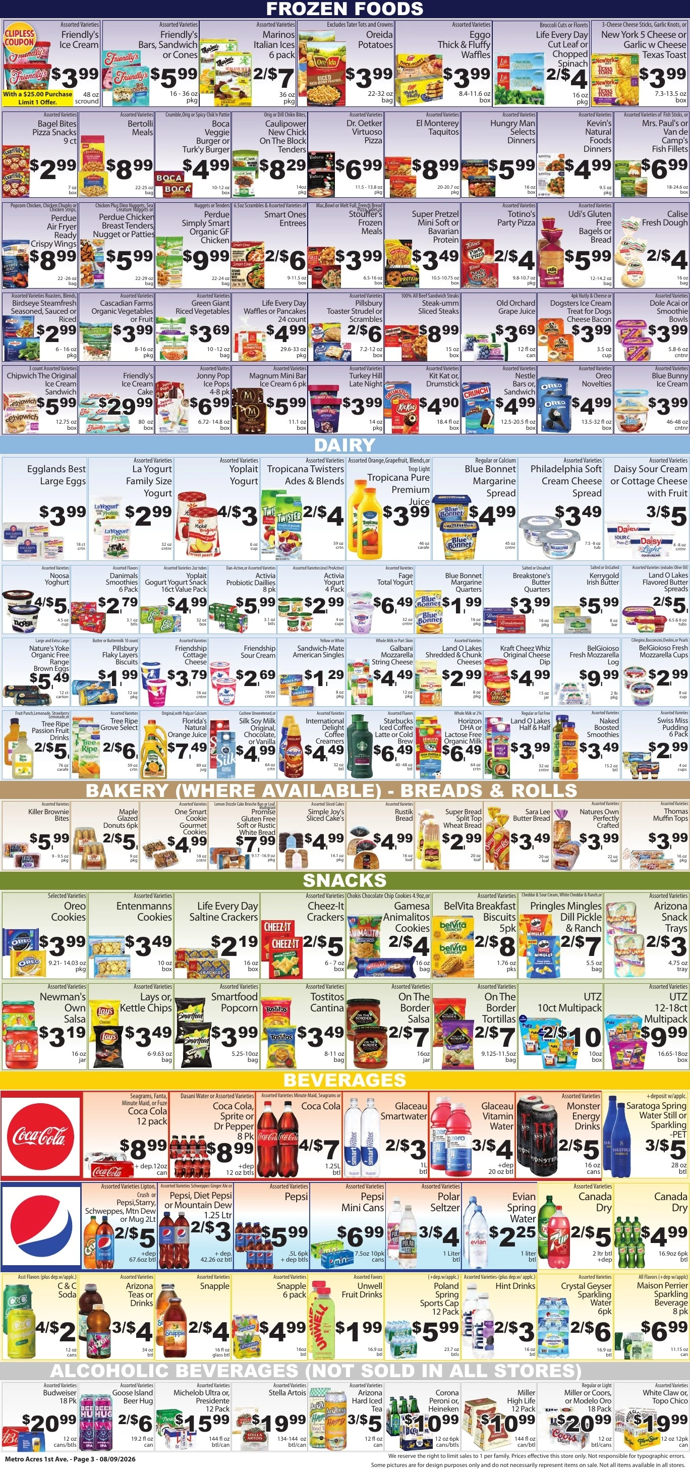 Metro Acres Market flyer page 3