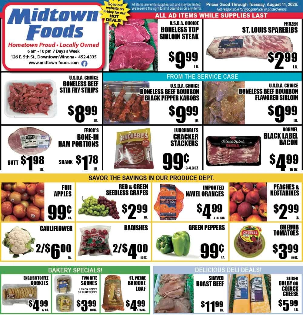 Midtown Foods flyer page 1