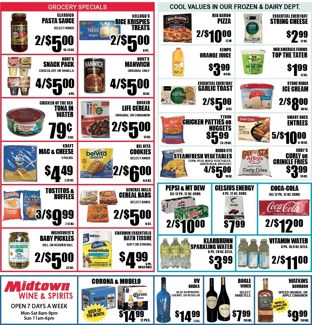 Midtown Foods flyer page 2