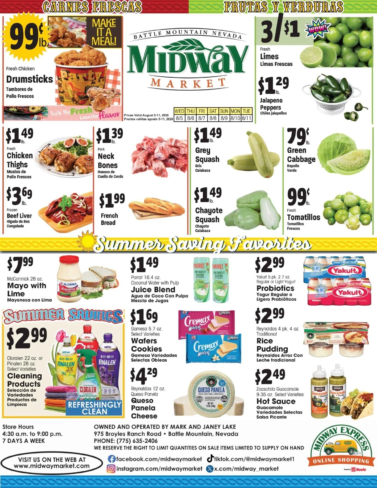 Midway Market flyer page 1