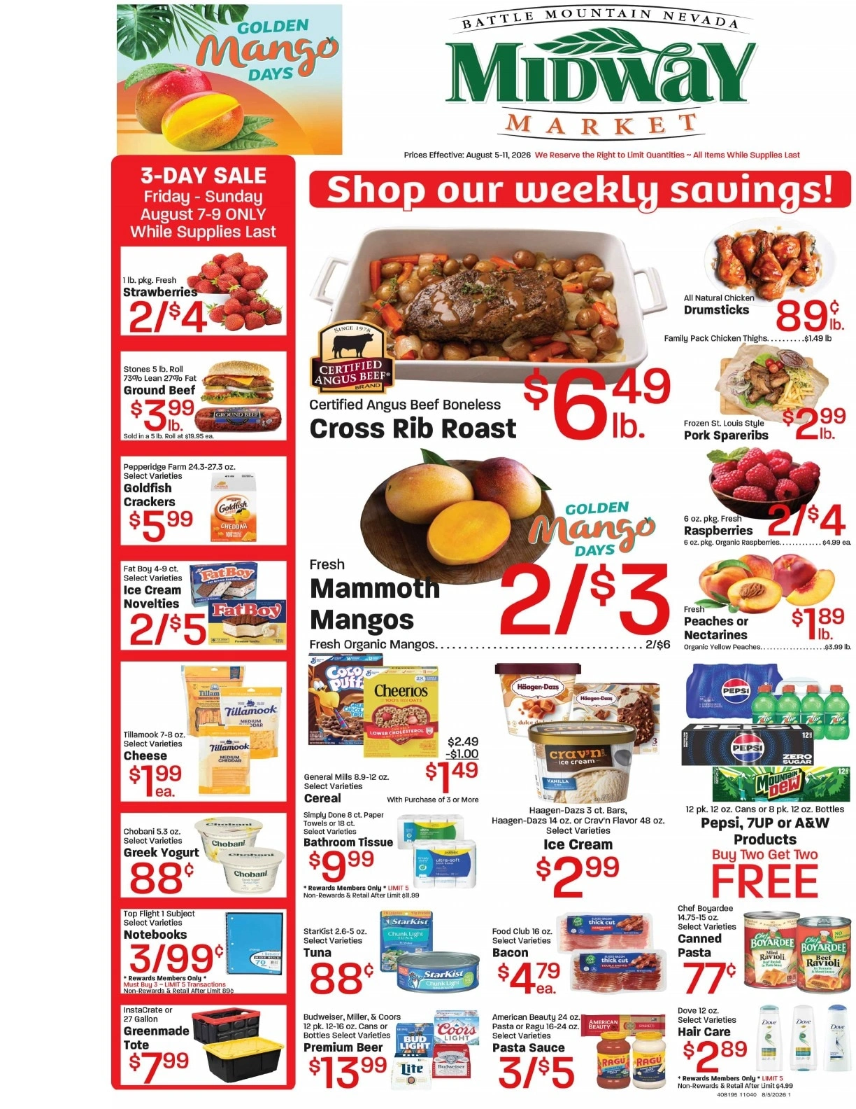 Midway Market flyer page 1