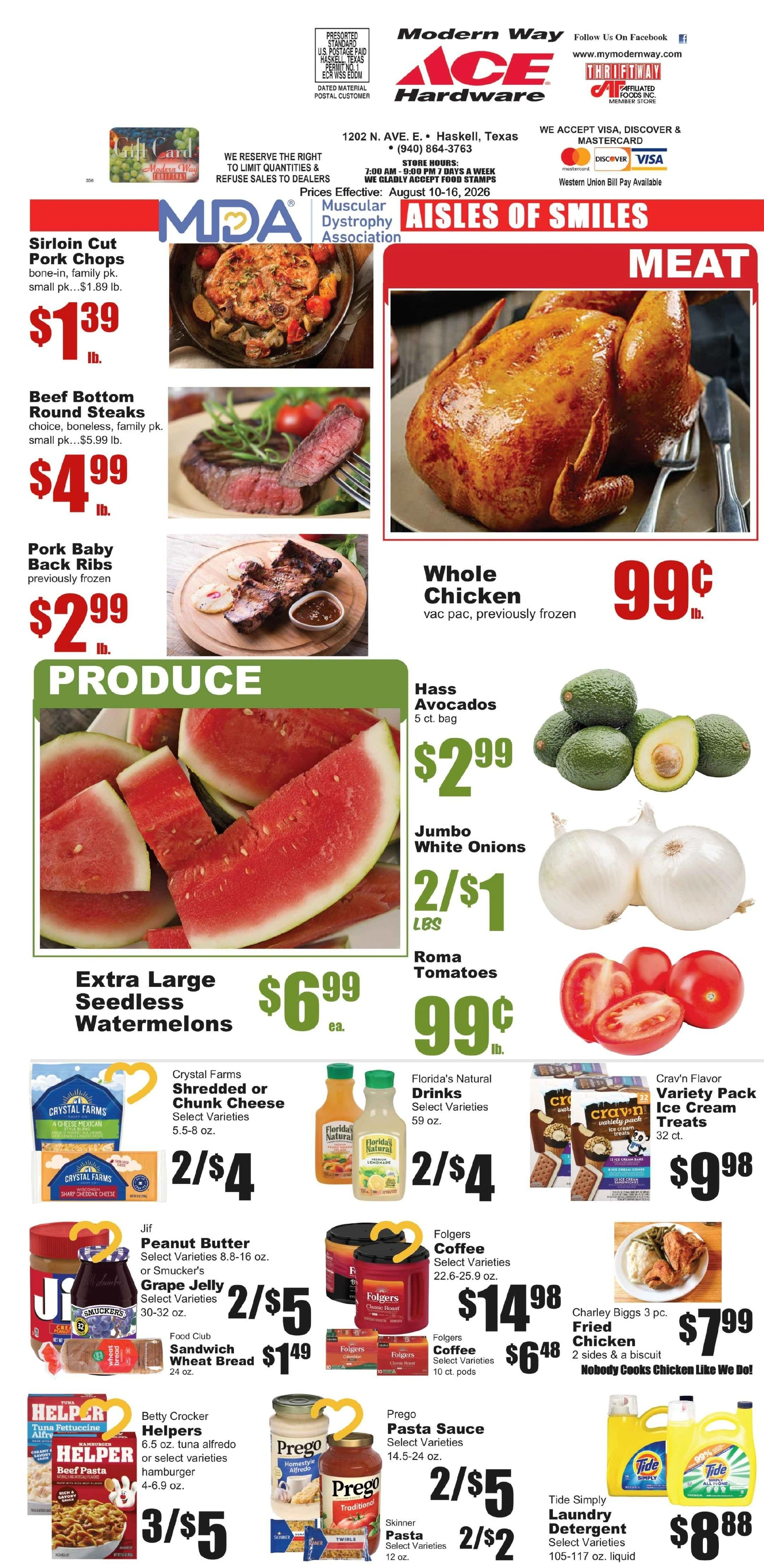 Modern Way Food Store flyer page 1