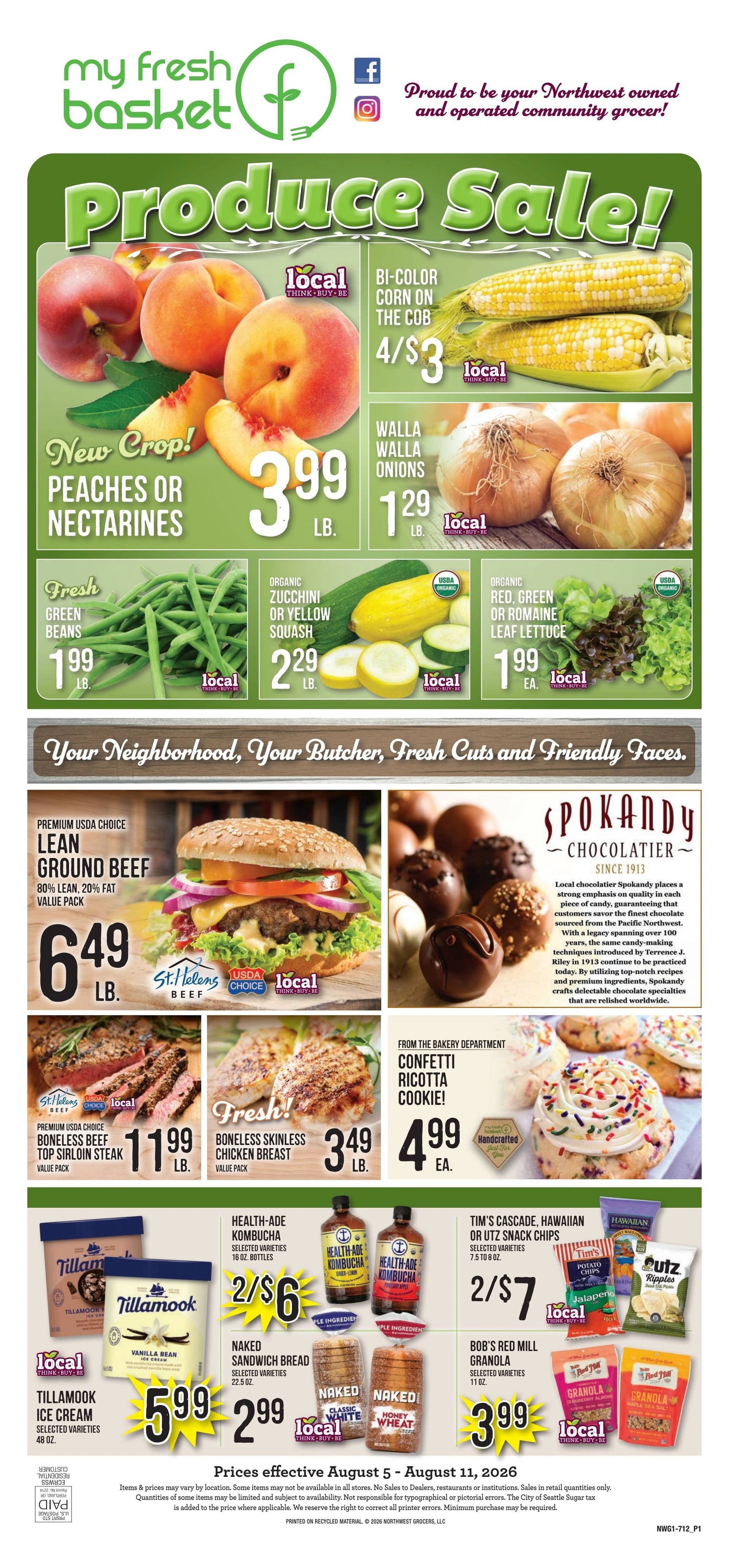 My Fresh Basket flyer page 1