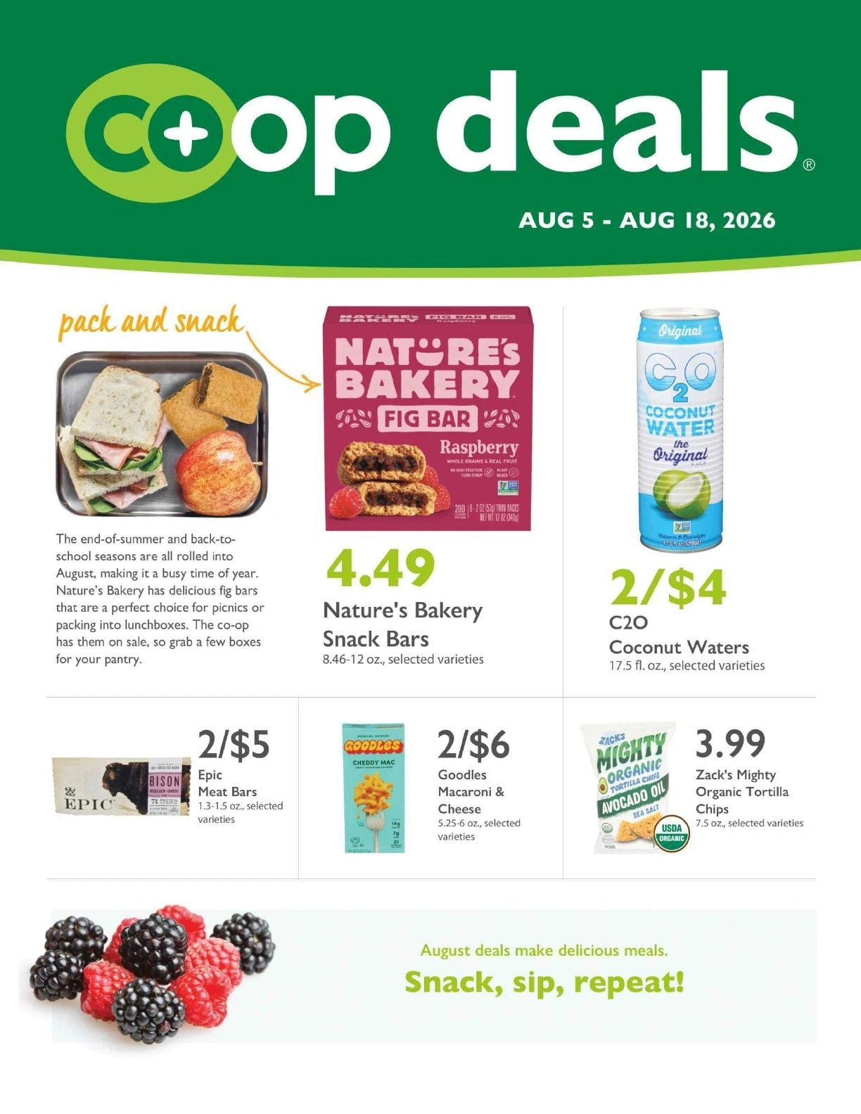 Co-opportunity Market flyer page 1