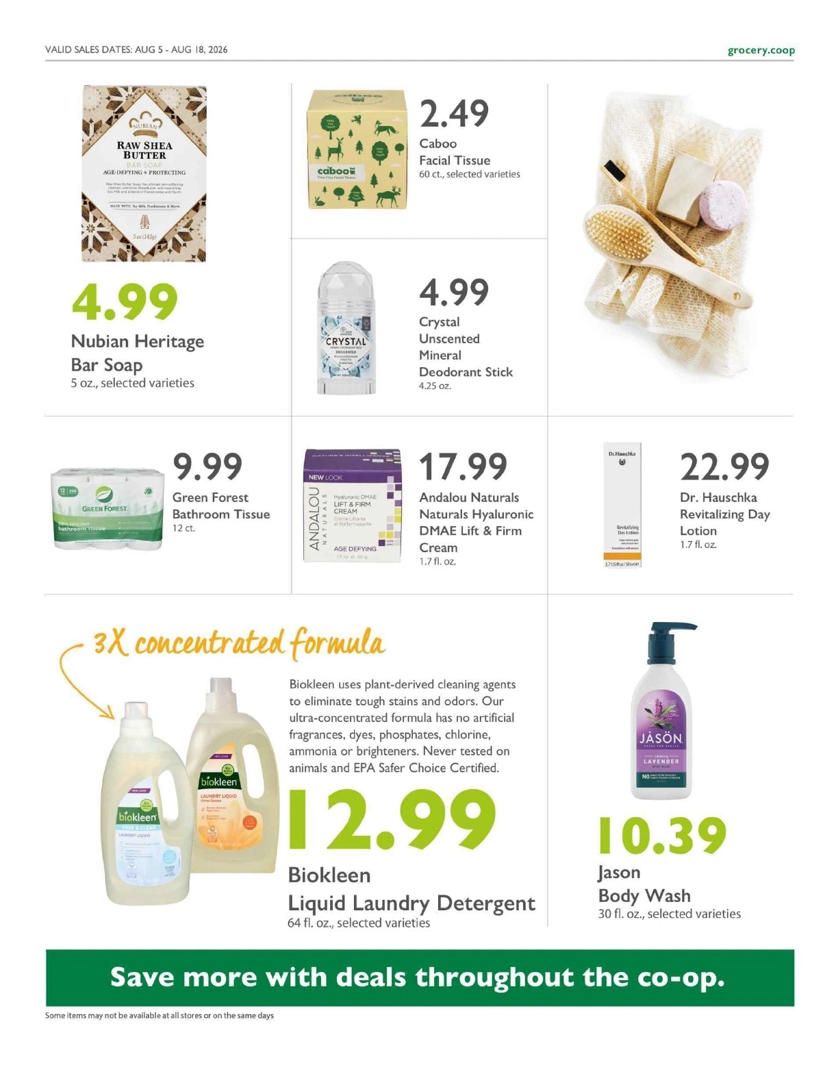 Davis Food Co-op flyer page 15