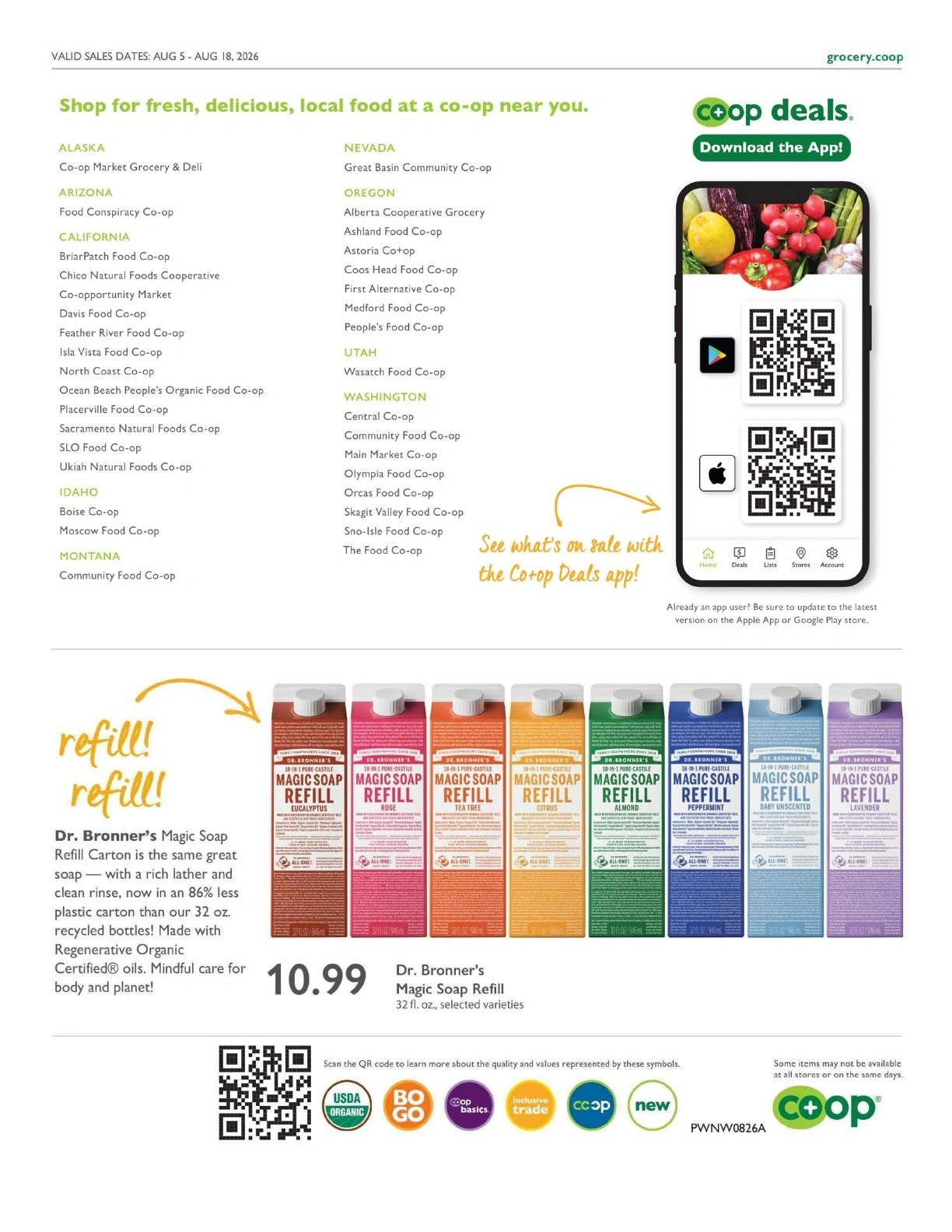 Davis Food Co-op flyer page 16