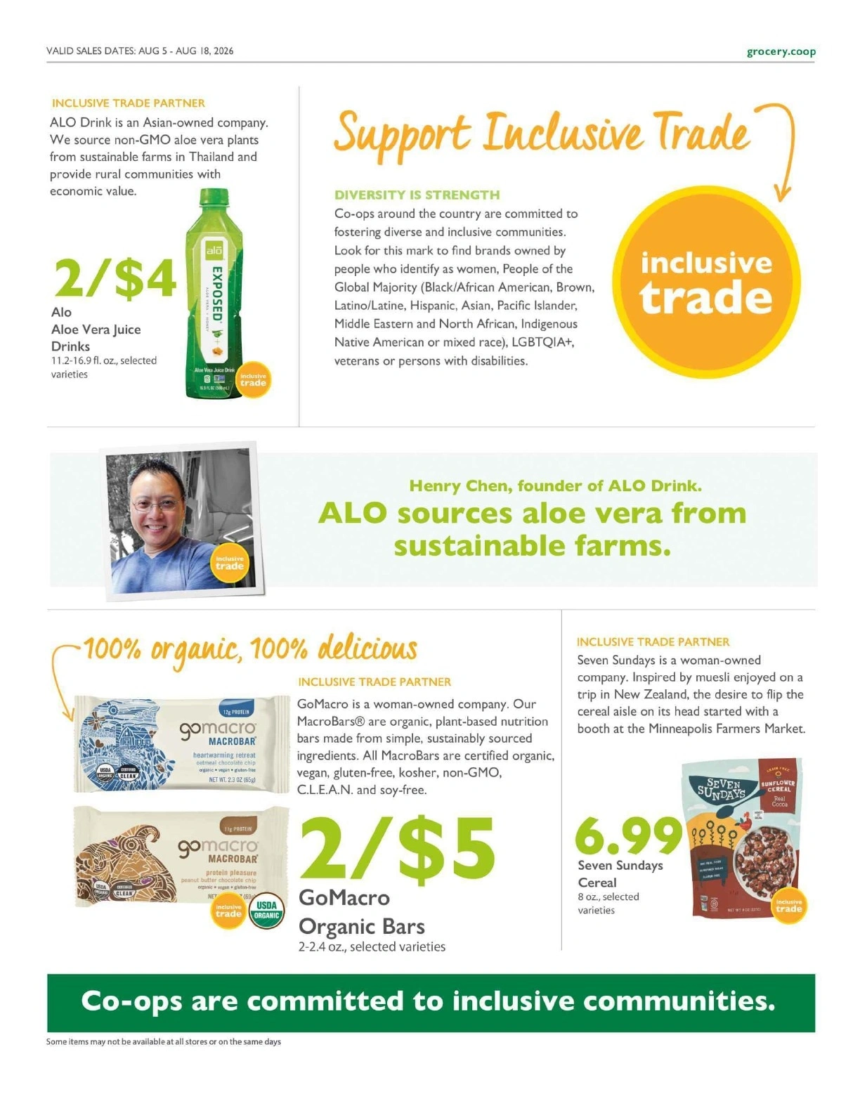 Food Shed Co-op flyer page 8