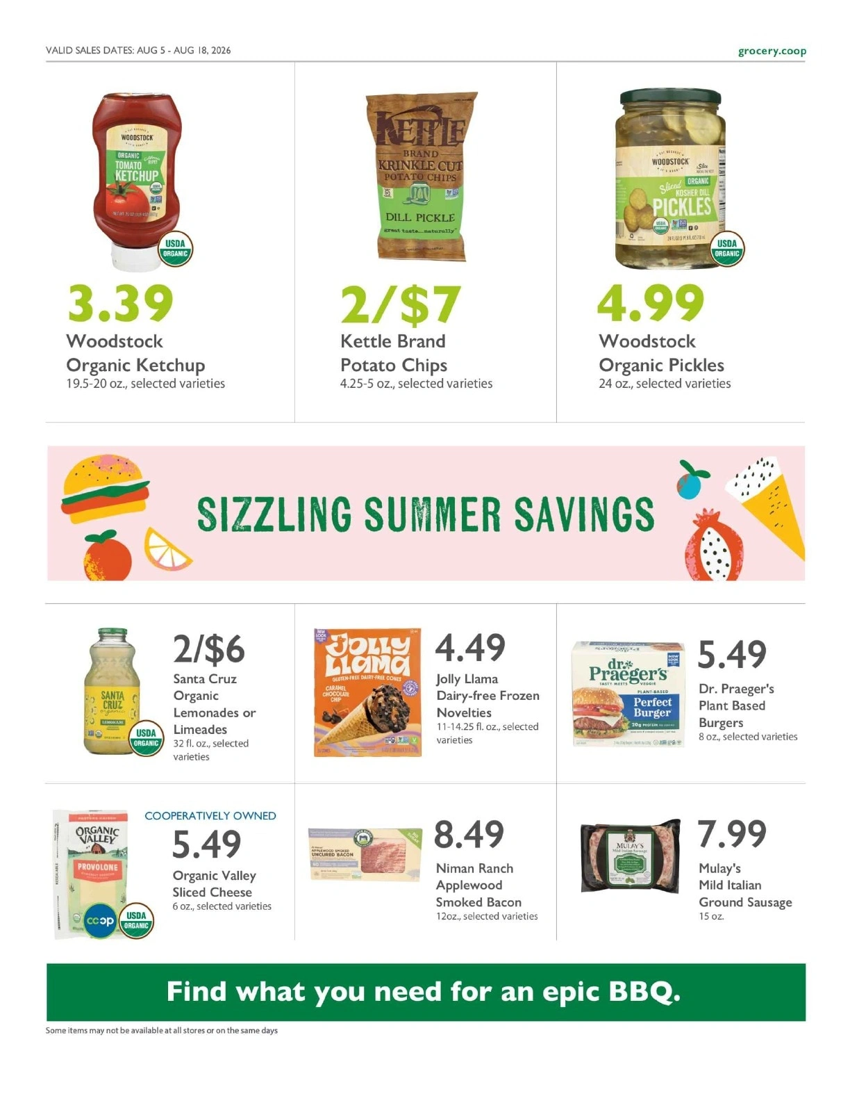 Sacramento Natural Foods Co-op flyer page 2