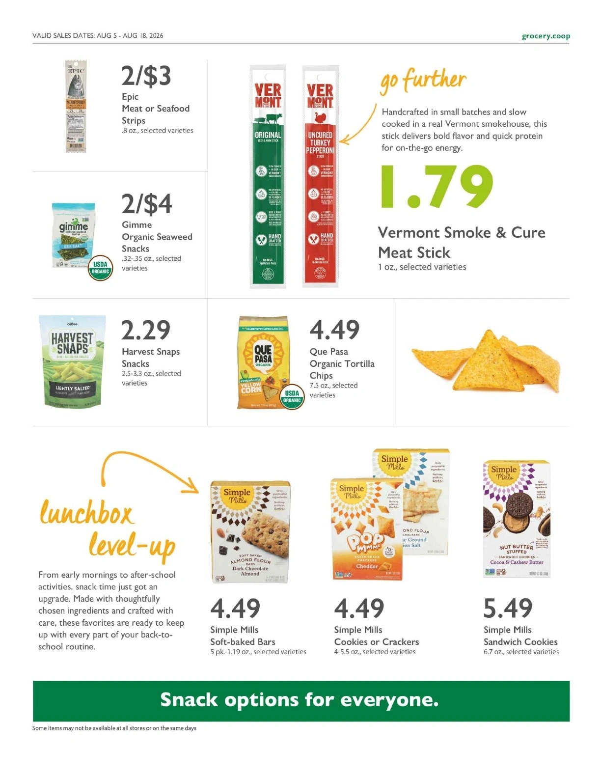 Sacramento Natural Foods Co-op flyer page 10