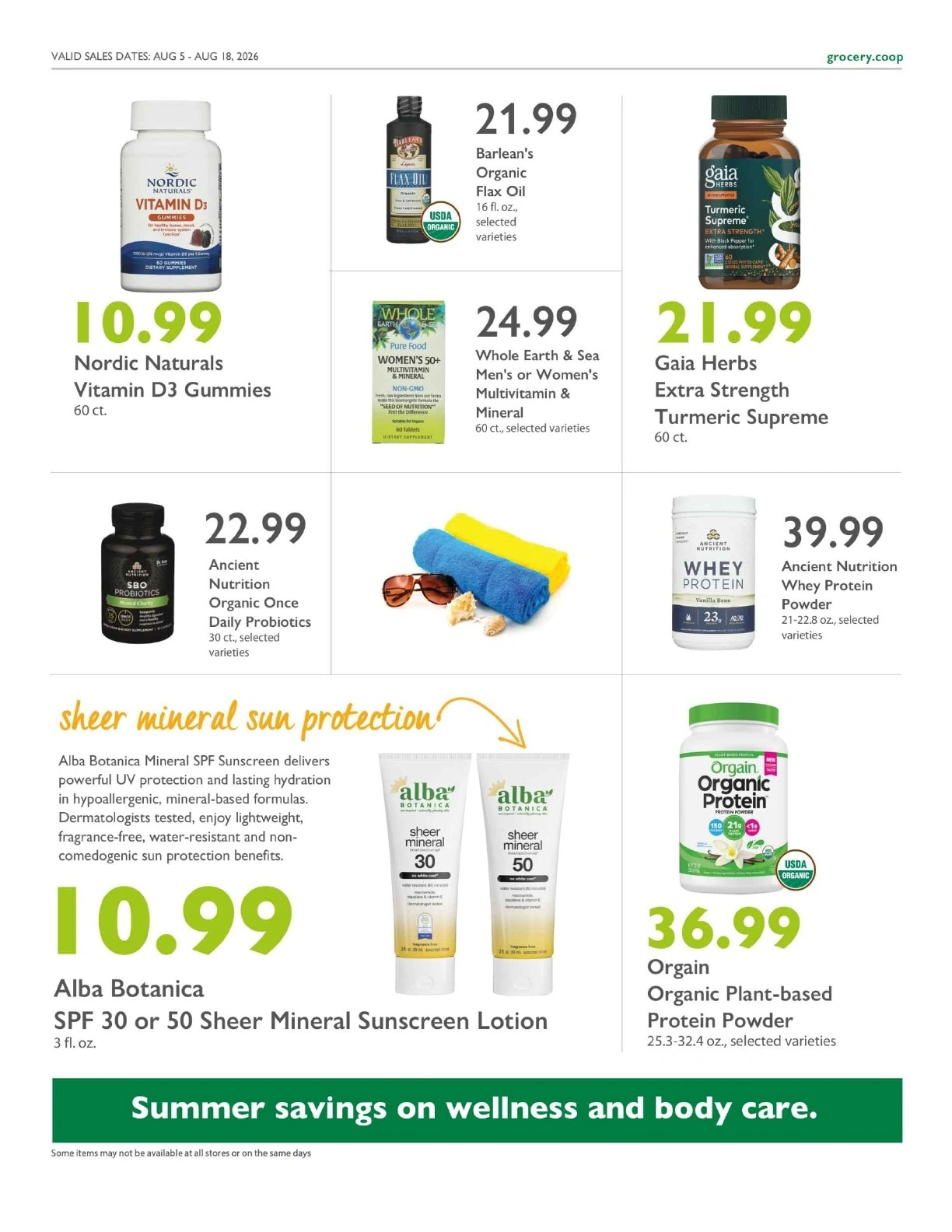 Sacramento Natural Foods Co-op flyer page 14