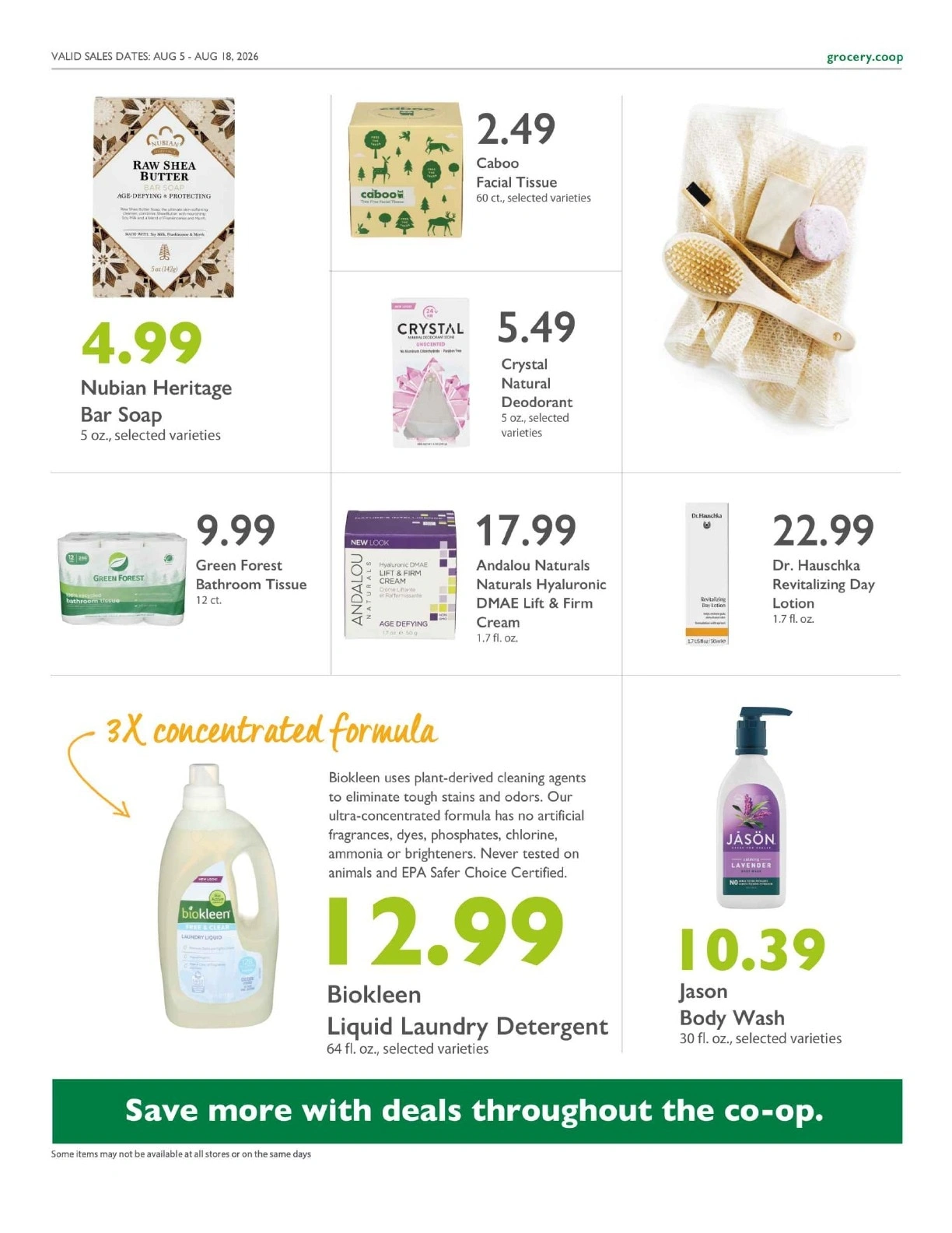 Sacramento Natural Foods Co-op flyer page 15