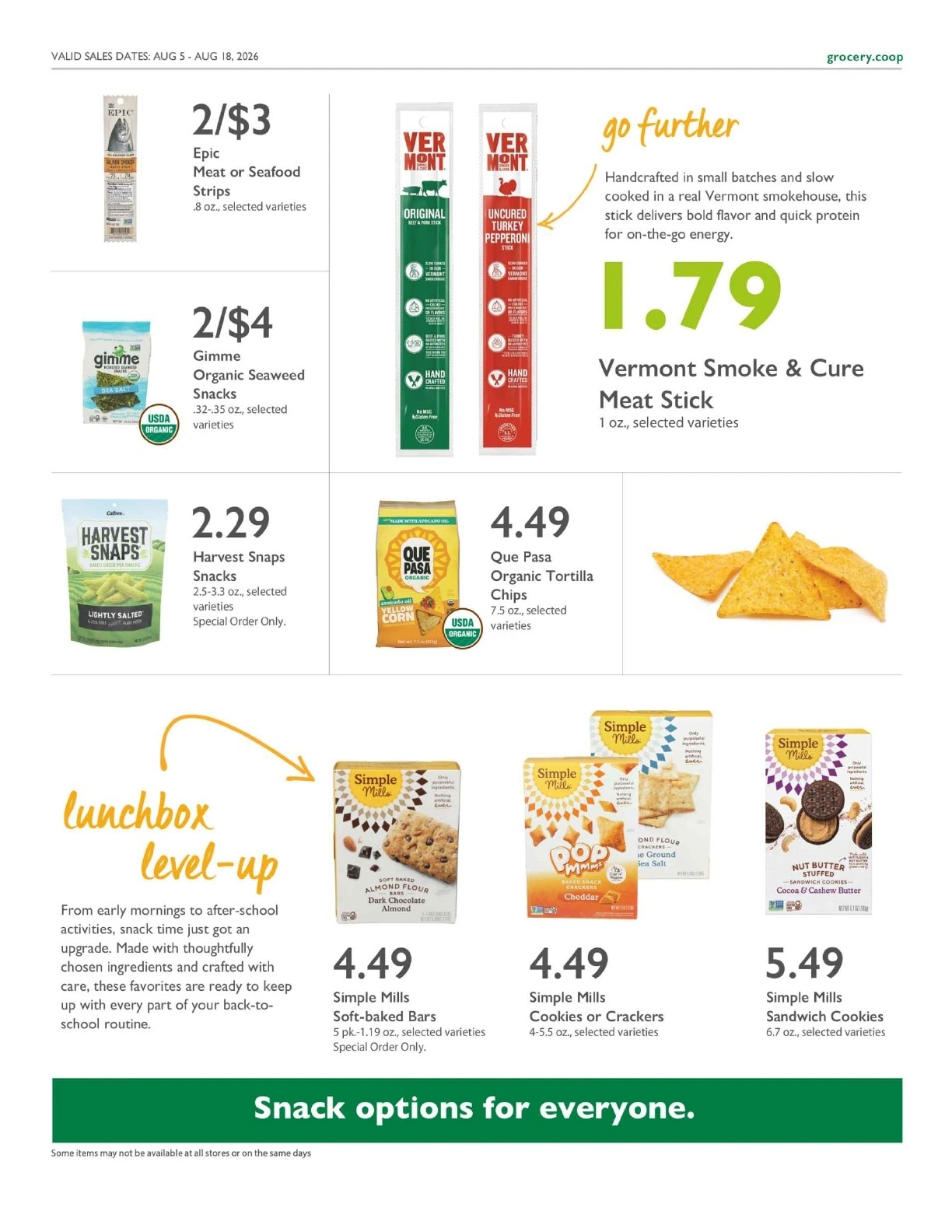 Ukiah Natural Foods Co-op flyer page 10