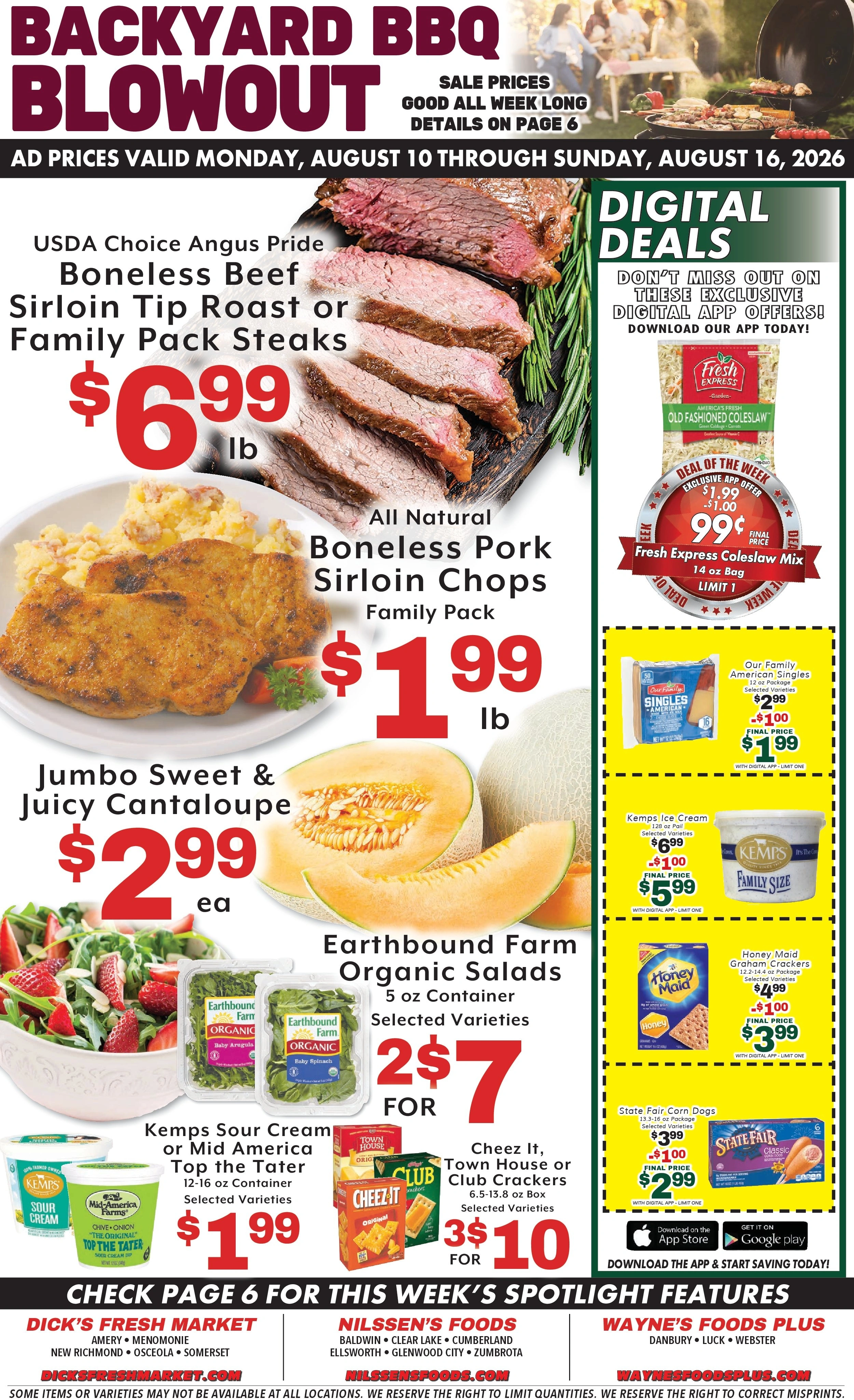Nilssen's Foods flyer page 1