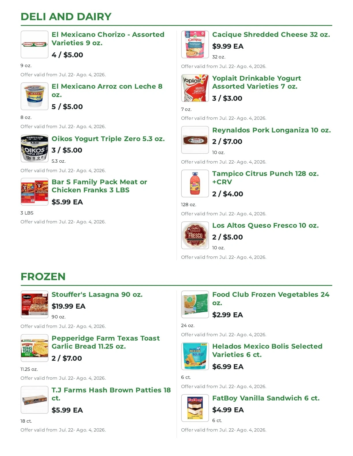 Northgate Market flyer page 7