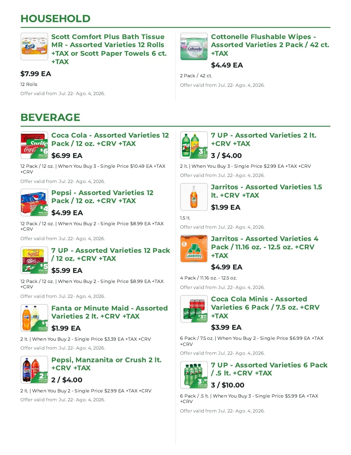 Northgate Market flyer page 8