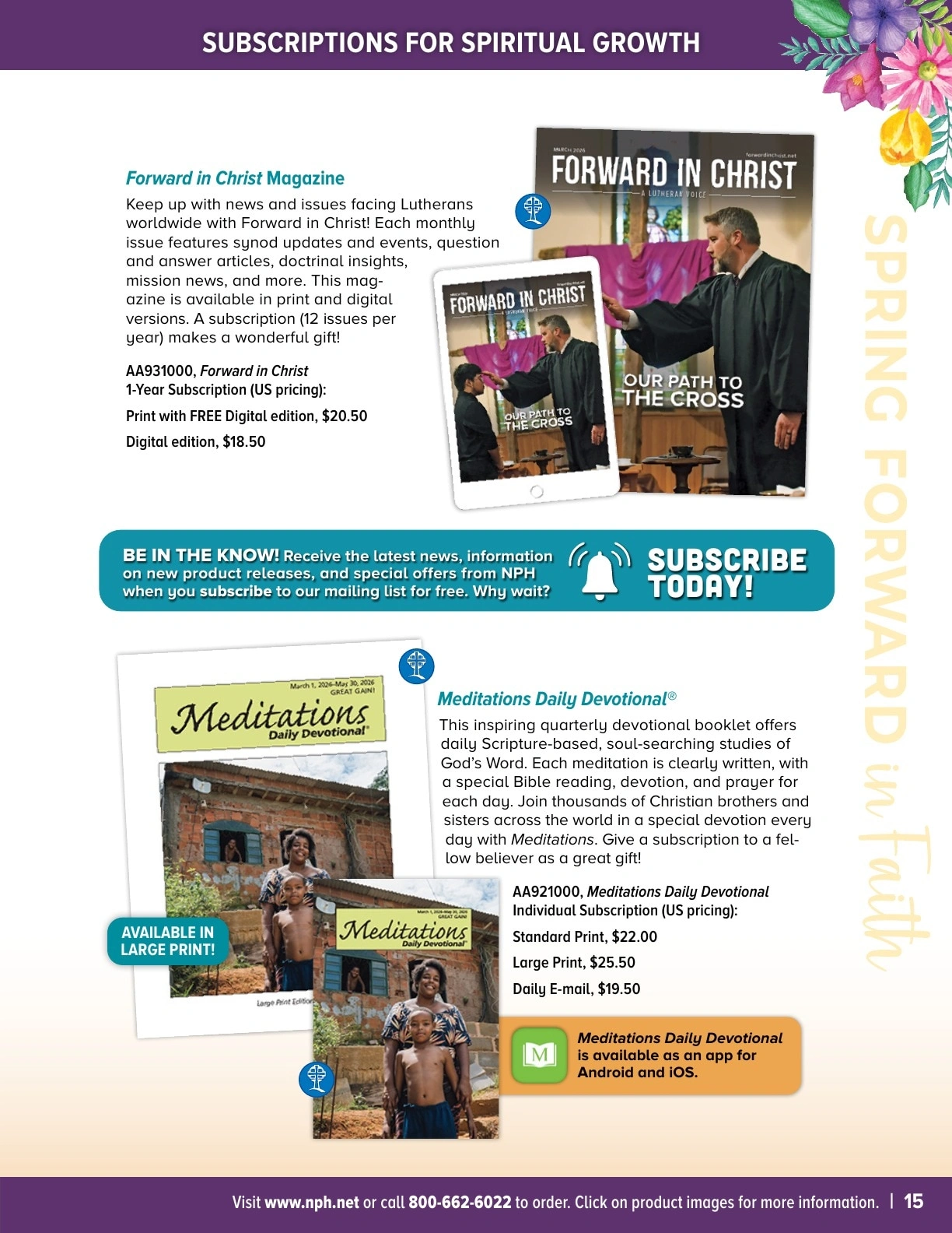 Northwestern Publishing House flyer page 15