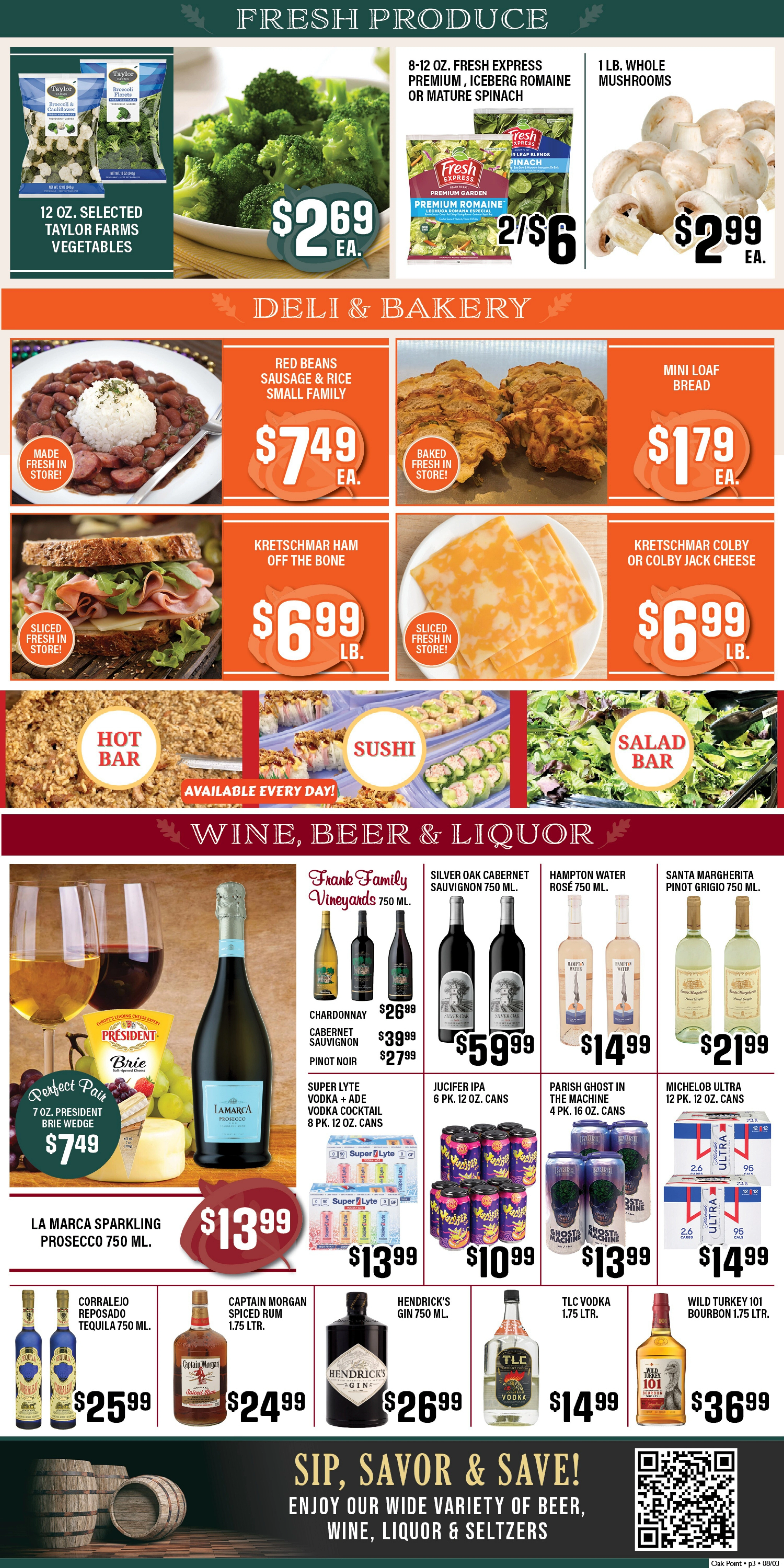 Oak Point Fresh Market flyer page 3