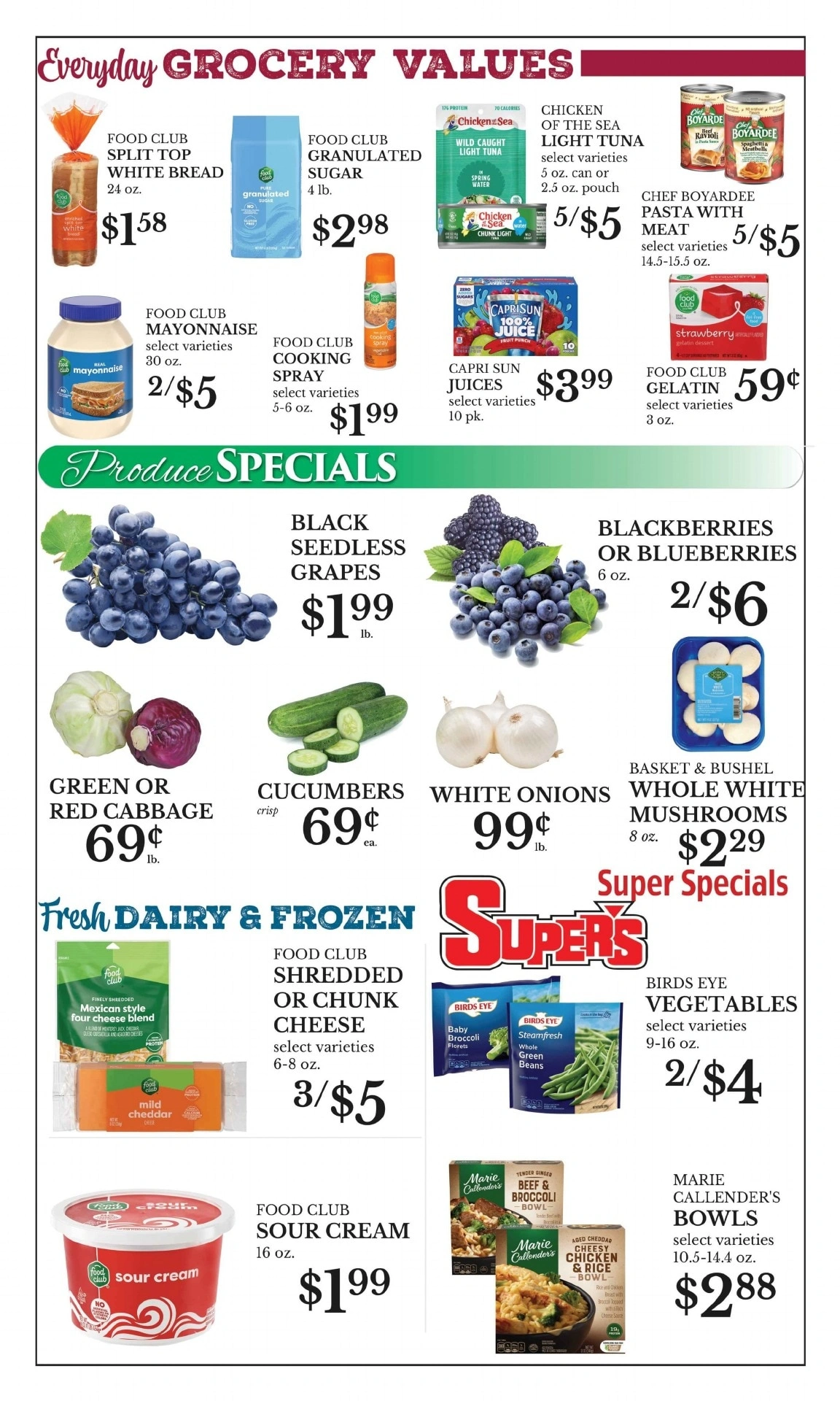 Odell's Super's flyer page 2