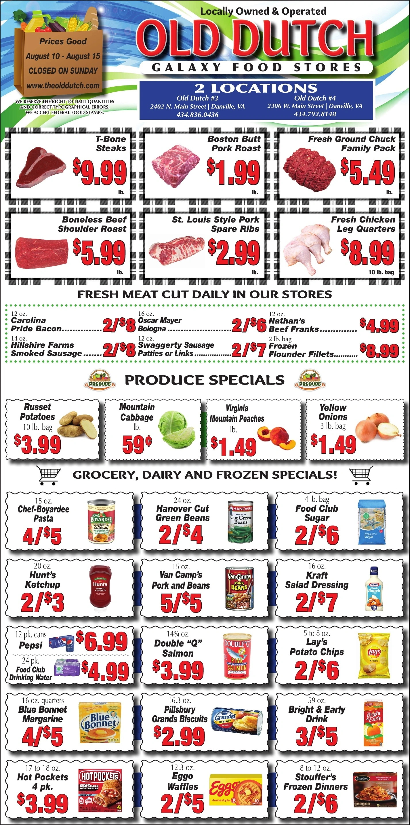 Old Dutch Supermarket flyer page 1