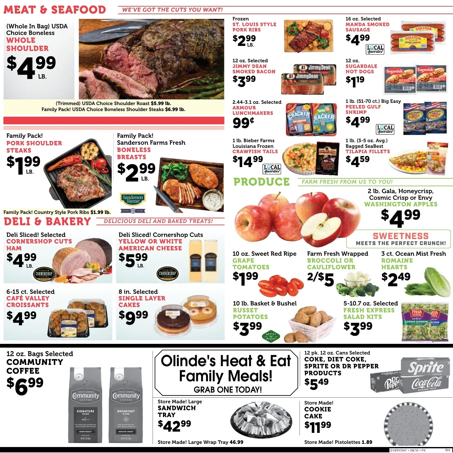 Olinde's Grocery flyer page 4