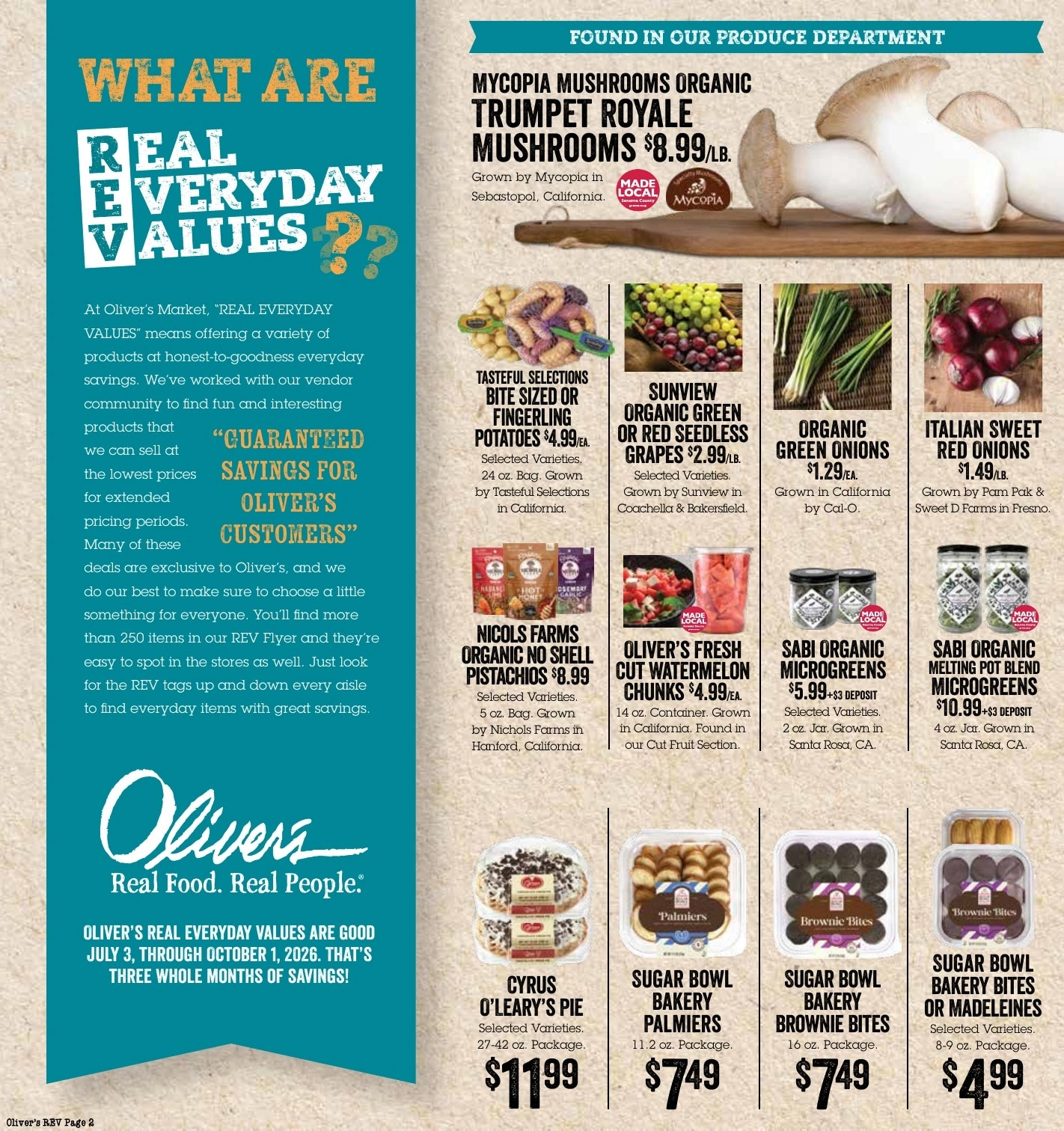 Oliver's Market flyer page 2