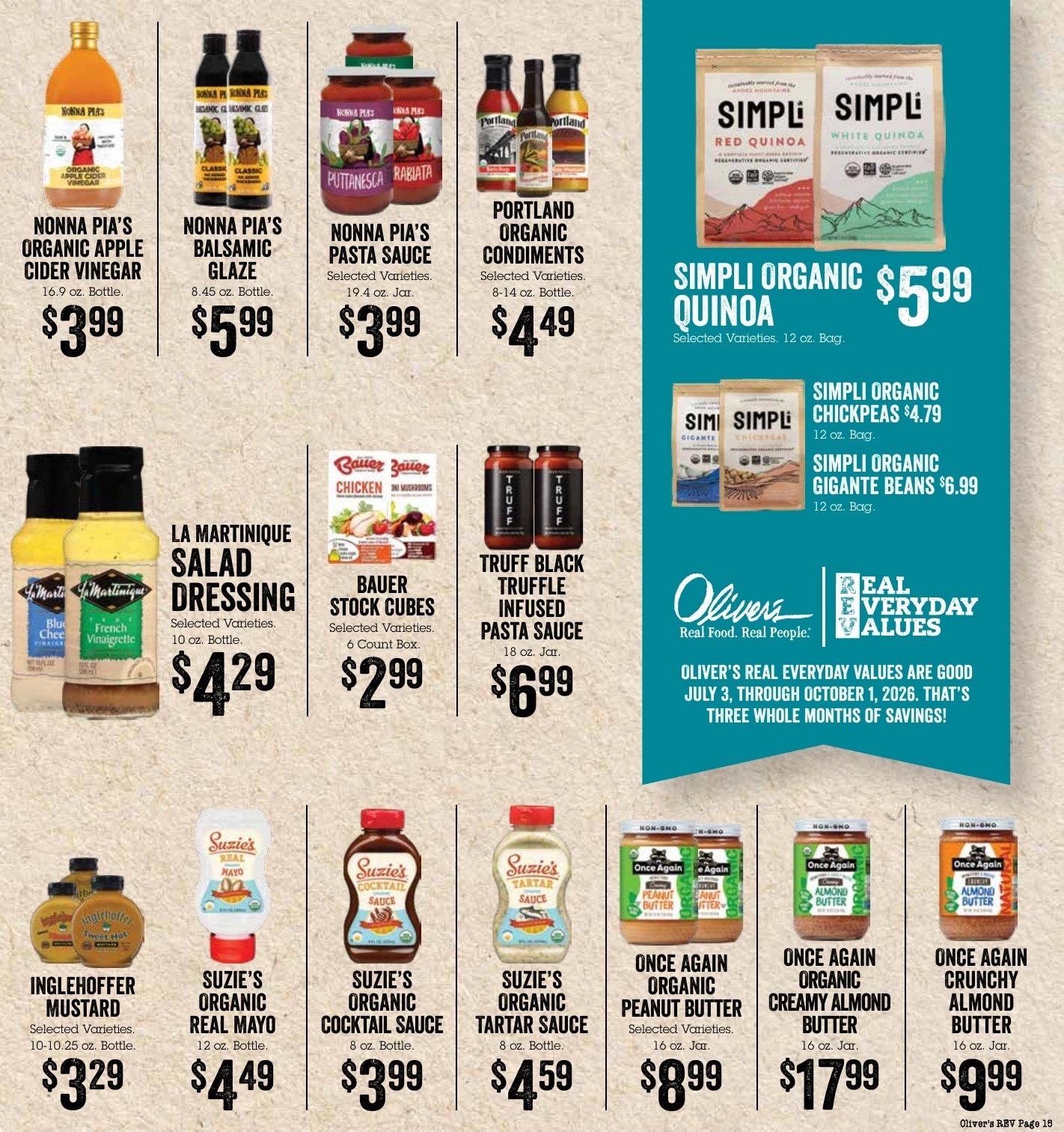 Oliver's Market flyer page 15