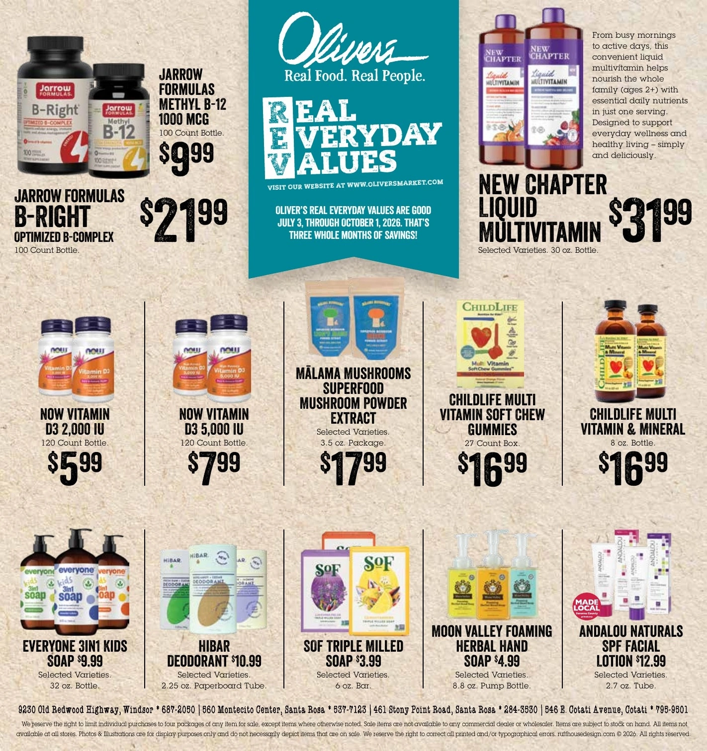 Oliver's Market flyer page 16