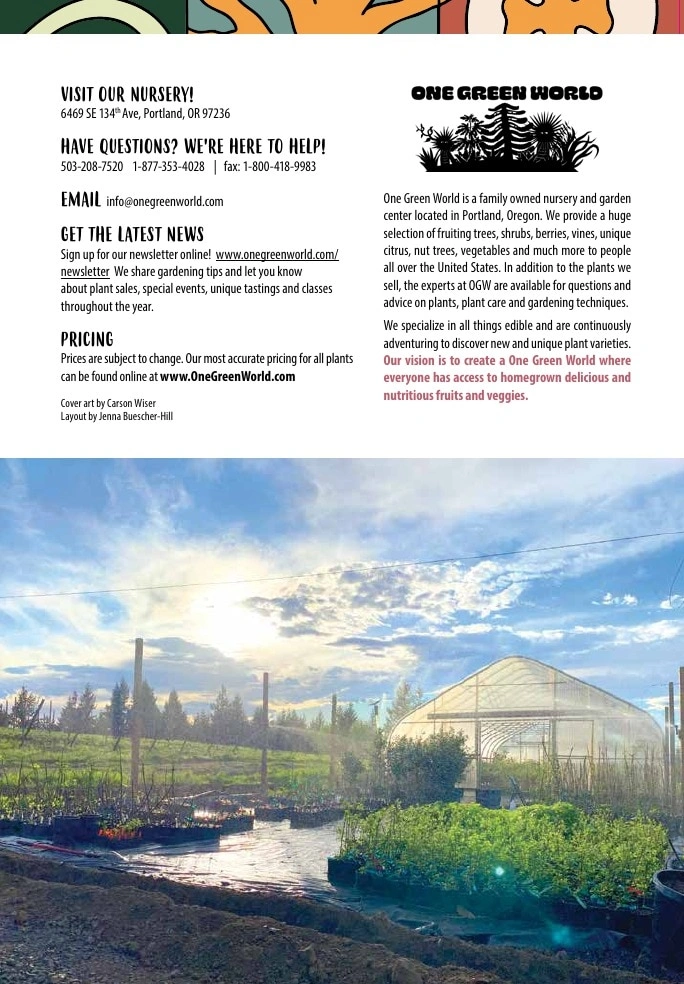One Green World flyer page 2