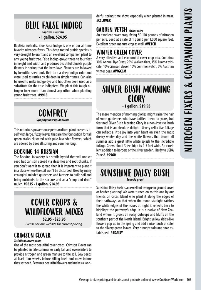 One Green World flyer page 107
