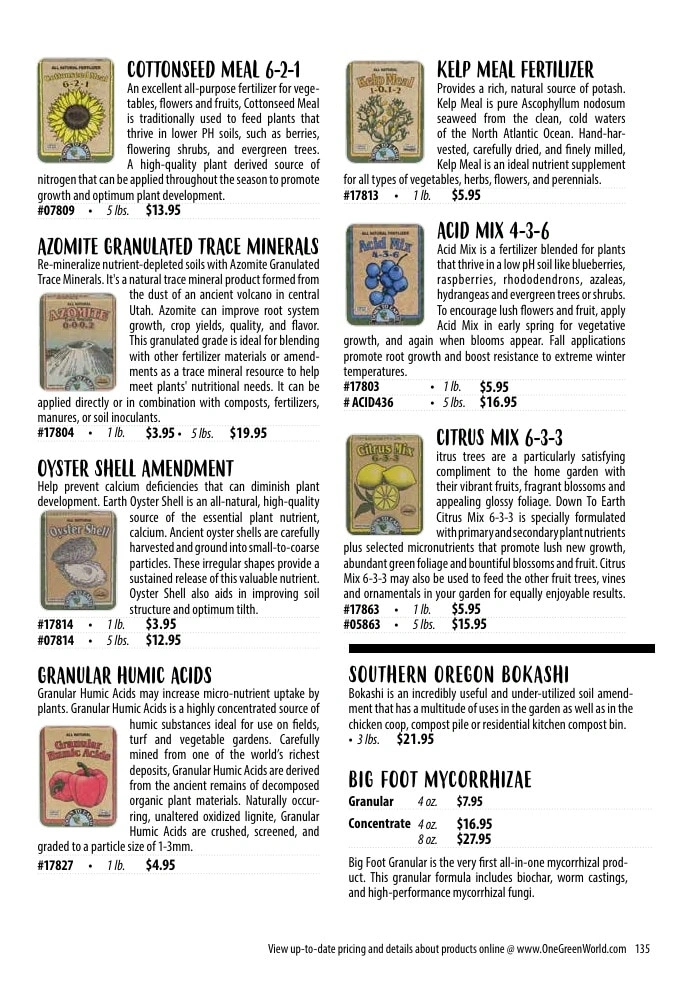One Green World flyer page 137