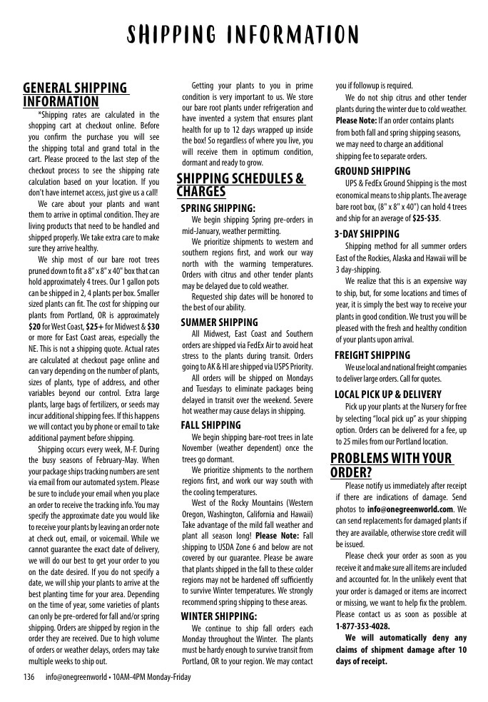 One Green World flyer page 138