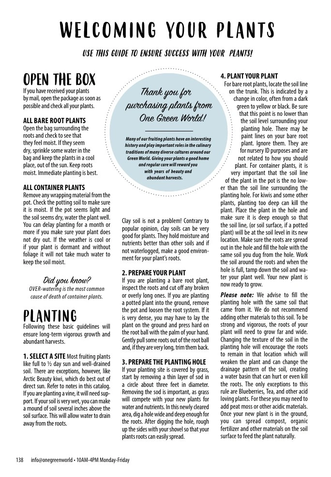 One Green World flyer page 140