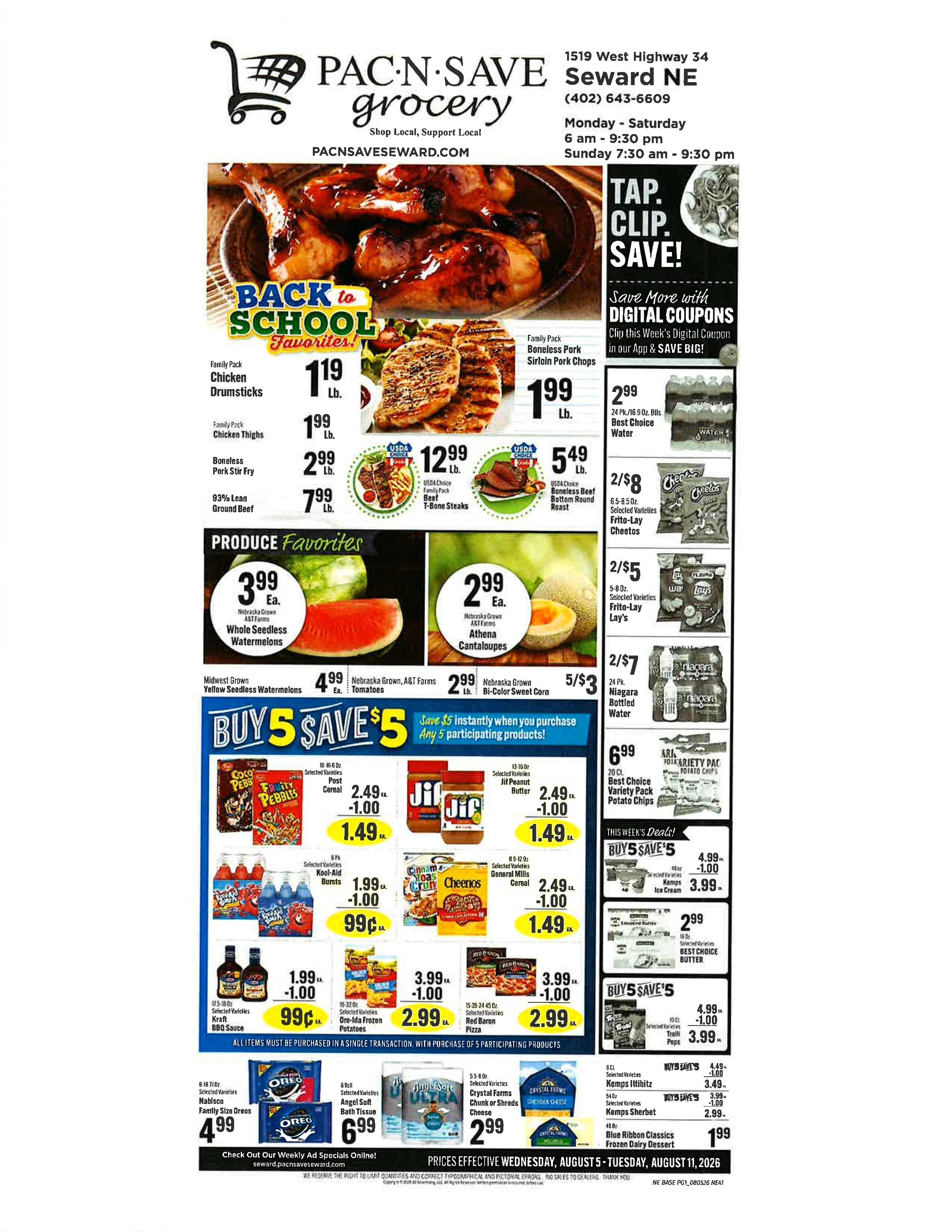 Pac N Save flyer page 1