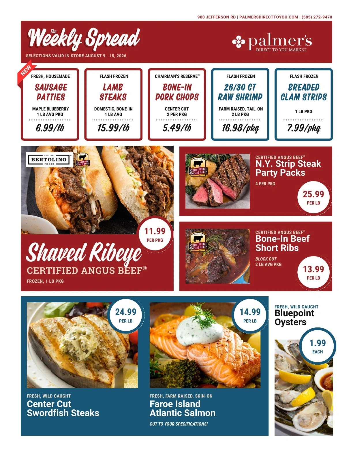 Palmer's Direct To You Market flyer page 1