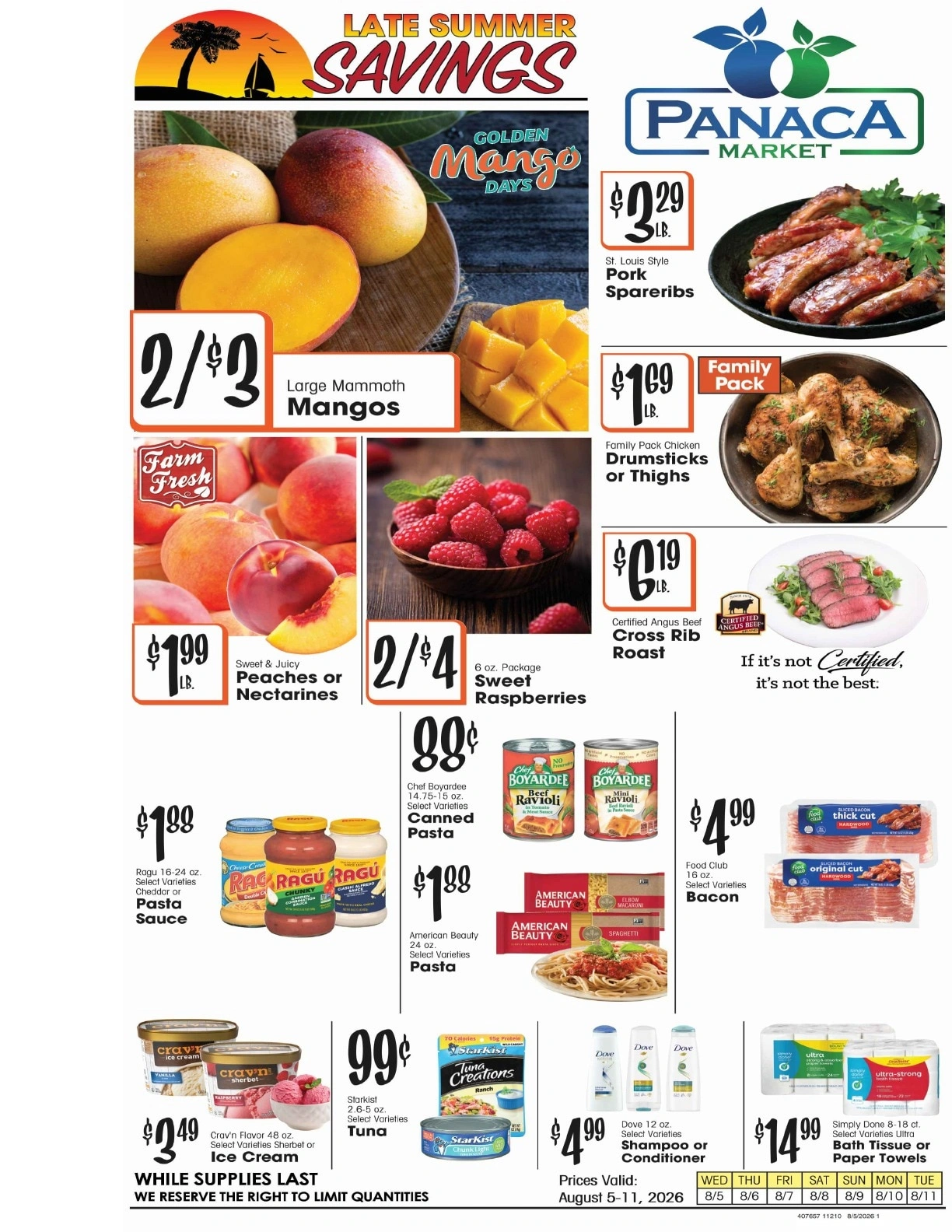 Panaca Market flyer page 1