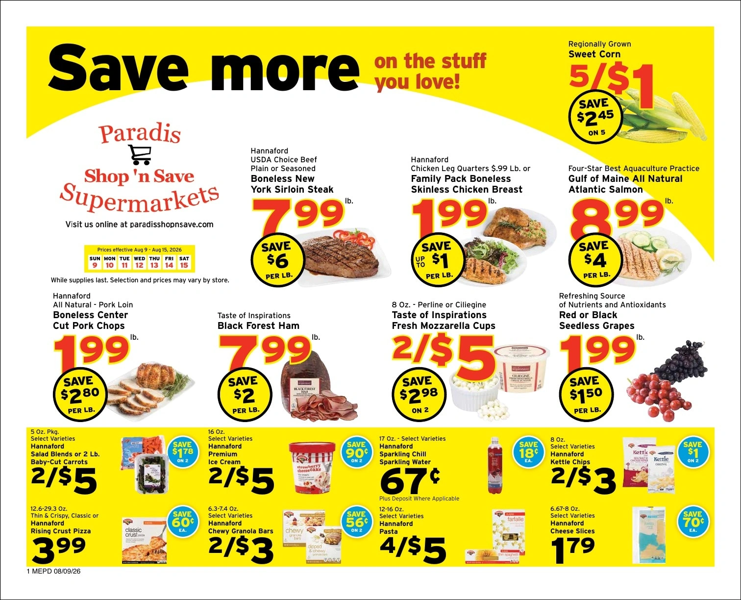 Paradis Shop'n Save flyer page 1