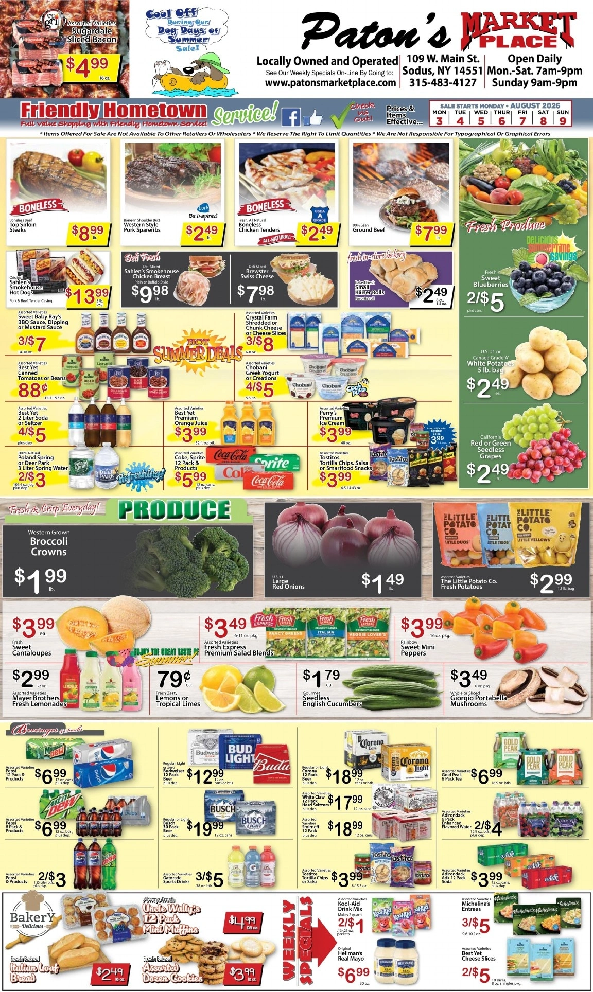 Paton's Market Place flyer page 1