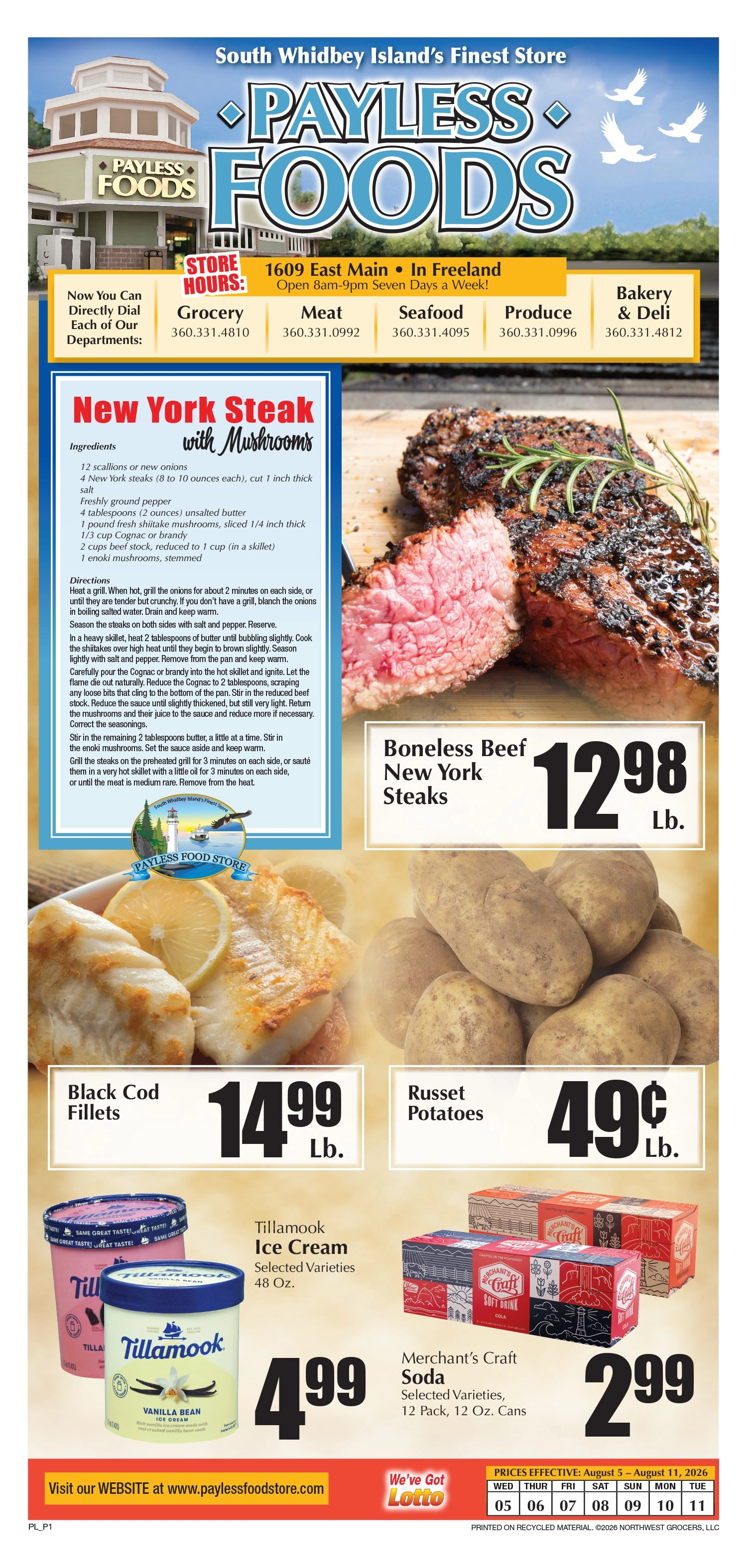 Payless Foods flyer page 1